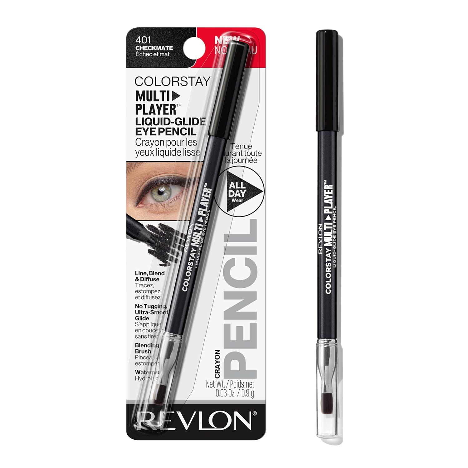 imageREVLON ColorStay Multiplayer LiquidGlide Eye Pencil MultiUse Makeup With Blending Brush Blends Then Sets Creamy Texture Waterproof Smudgeproof Longwearing 403 Glitch Effect 003 OzCheckmate