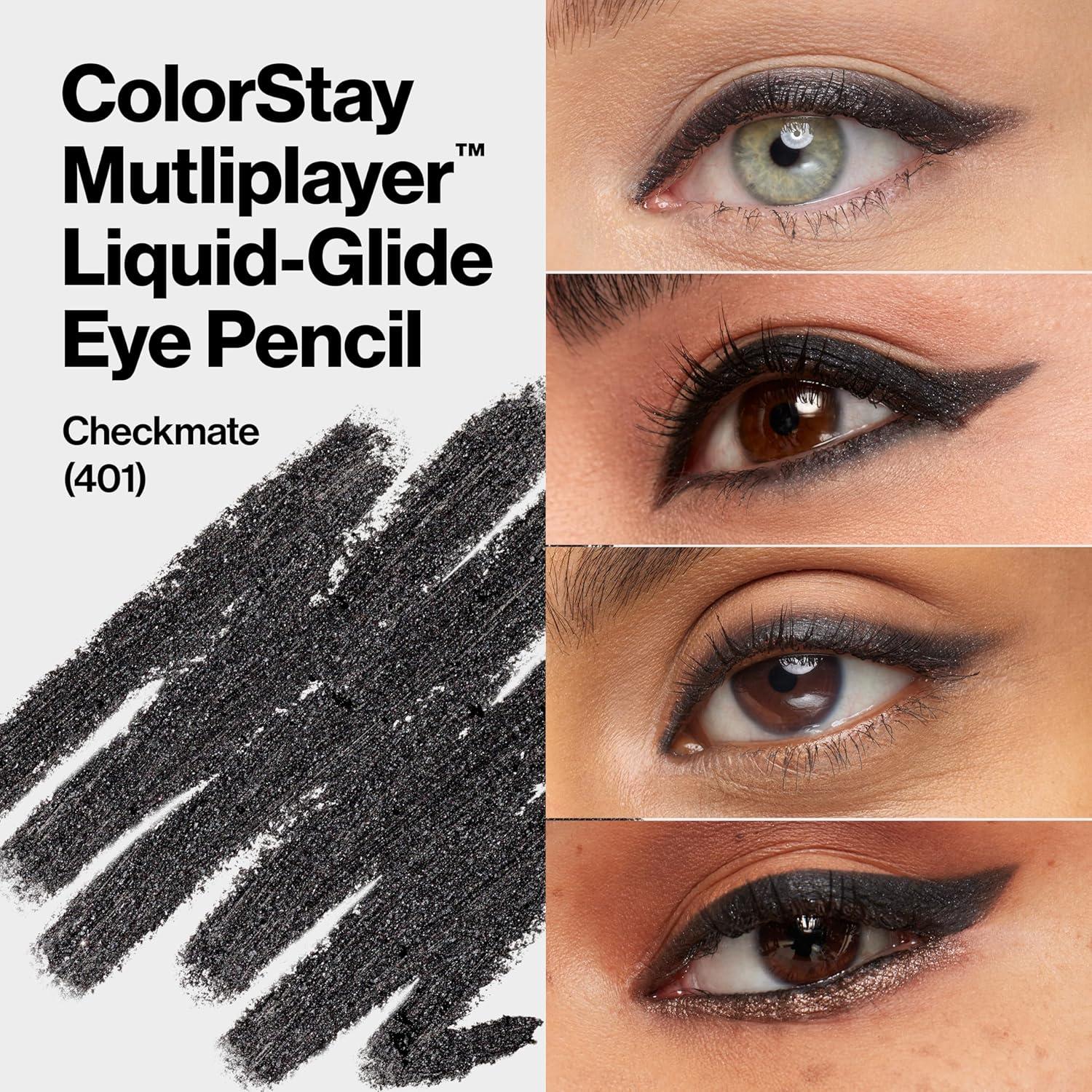 imageREVLON ColorStay Multiplayer LiquidGlide Eye Pencil MultiUse Makeup With Blending Brush Blends Then Sets Creamy Texture Waterproof Smudgeproof Longwearing 403 Glitch Effect 003 OzCheckmate