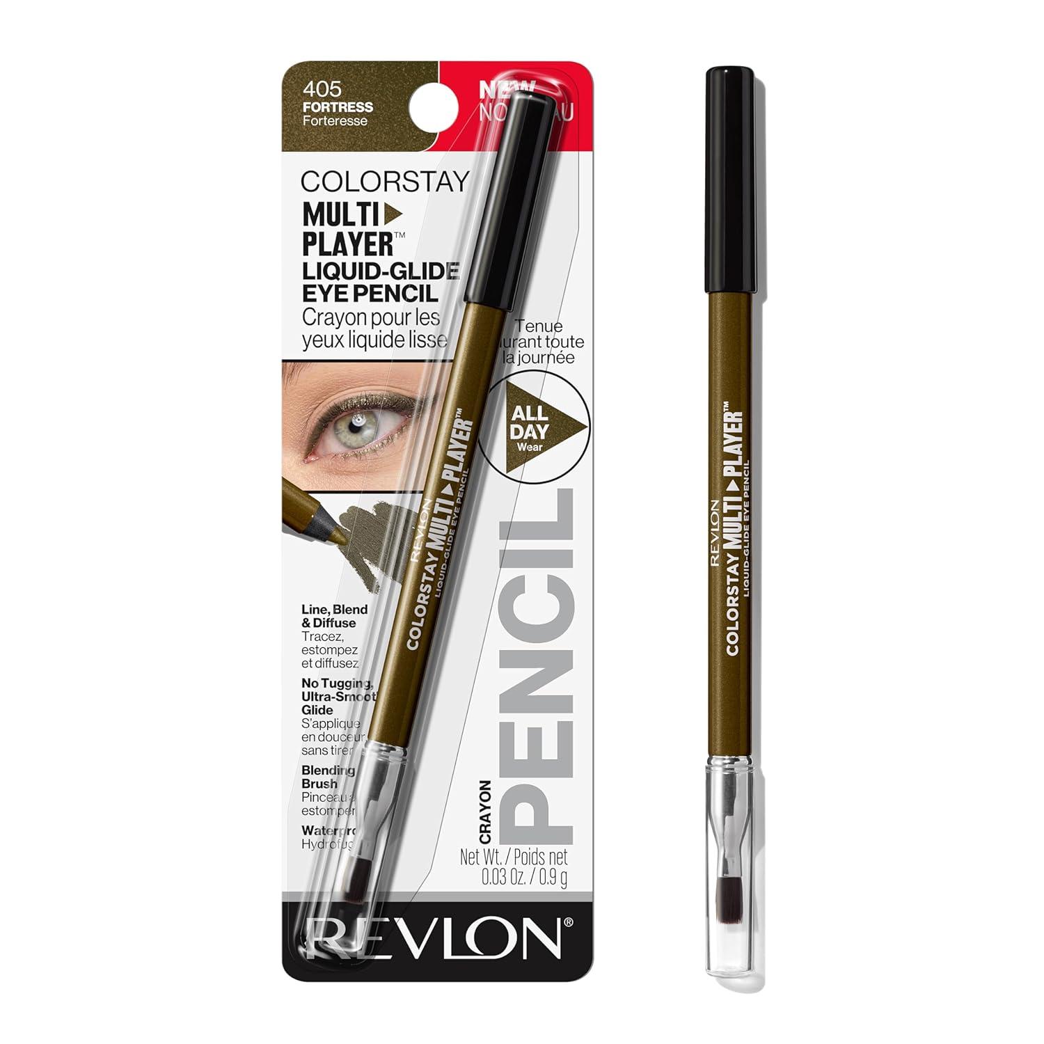 imageREVLON ColorStay Multiplayer LiquidGlide Eye Pencil MultiUse Makeup With Blending Brush Blends Then Sets Creamy Texture Waterproof Smudgeproof Longwearing 403 Glitch Effect 003 OzFortress