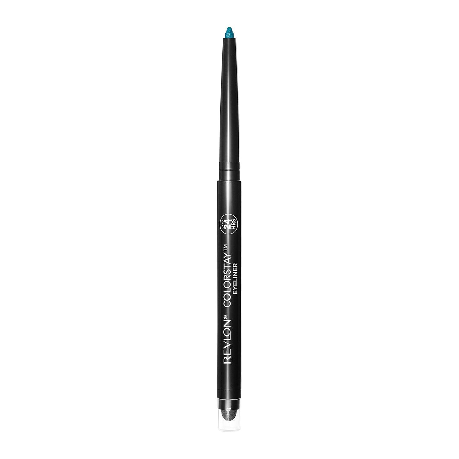 imageREVLON ColorStay Pencil Waterproof Eyeliner SmudgeProof Eye Makeup with BuiltIn Sharpener 212 Bronze 001 ozTEAL