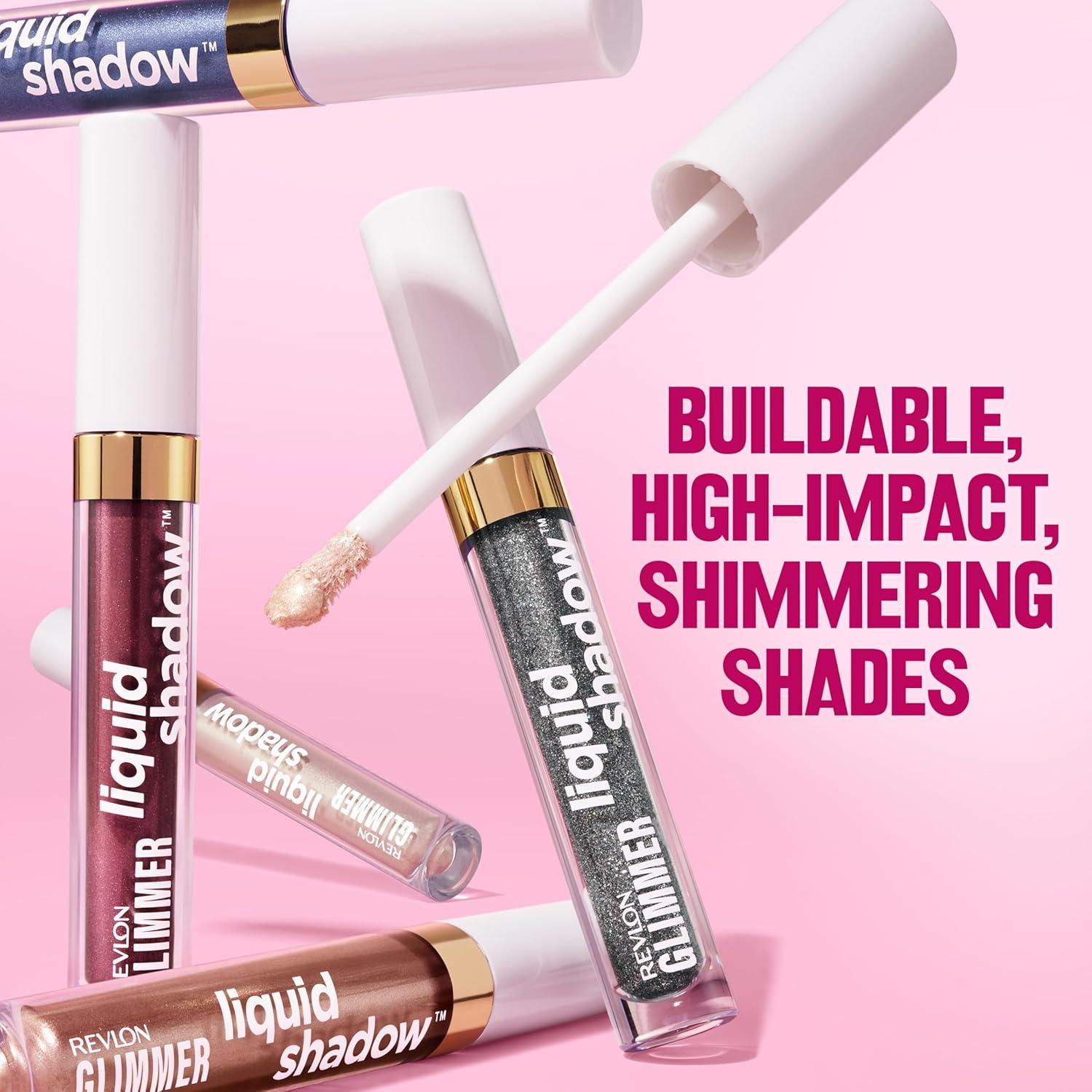 imageREVLON Glimmer Liquid Shadow SmudgeProof Shimmer Eyeshadow Makeup Long Lasting High Pigment 203 Spaced OutOnce in a Blue Moon