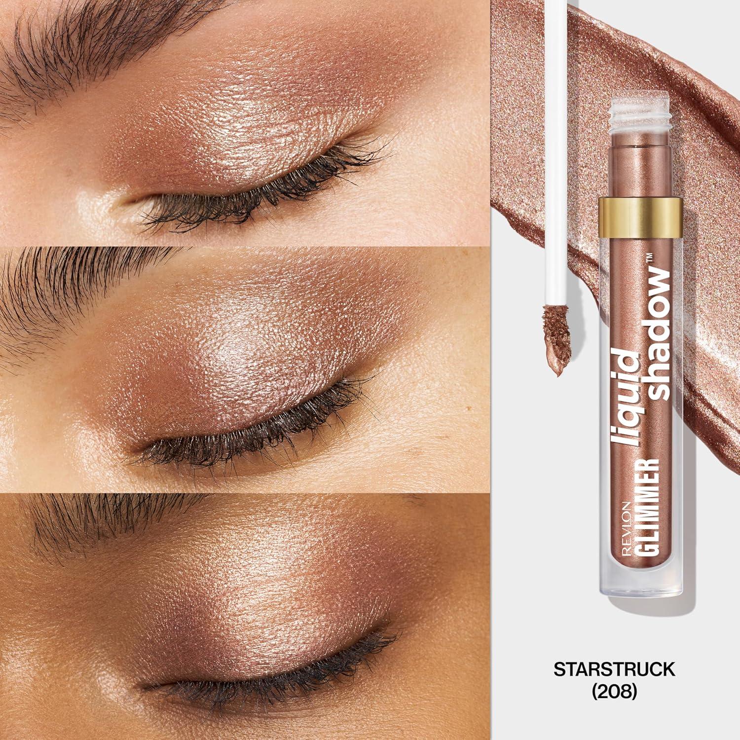 imageREVLON Glimmer Liquid Shadow SmudgeProof Shimmer Eyeshadow Makeup Long Lasting High Pigment 203 Spaced OutStarstruck