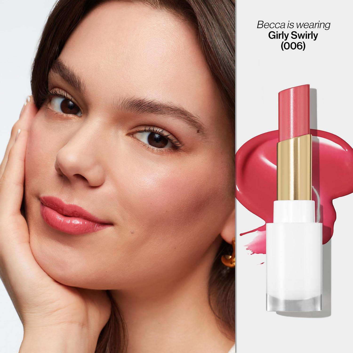 imageREVLON Super Lustrous Glass Shine Balm Hydrating Tinted Lipstick Sheer Glossy Shiny Finish 008 Rum Raisin 011 oz006 Girly Swirly