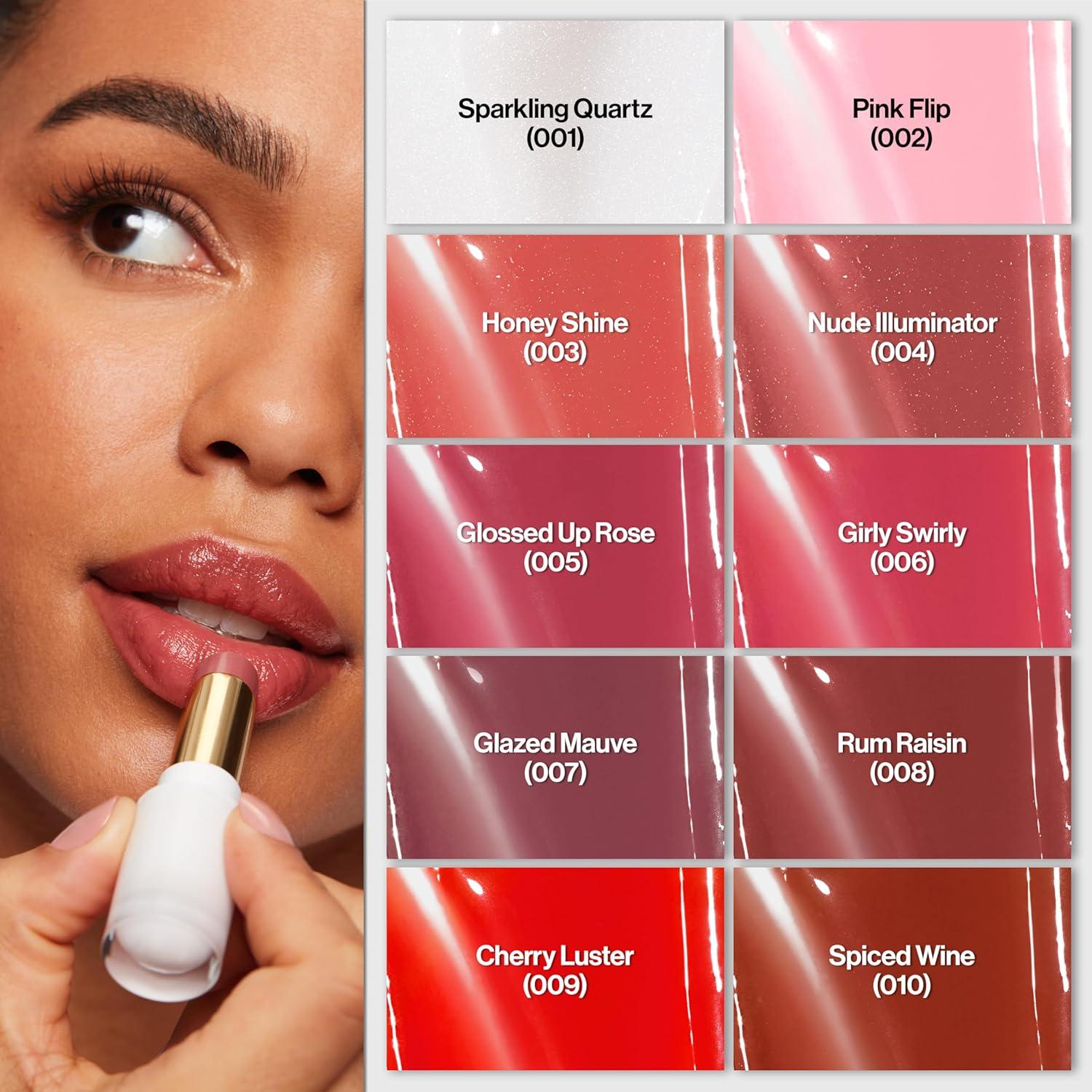 imageREVLON Super Lustrous Glass Shine Balm Hydrating Tinted Lipstick Sheer Glossy Shiny Finish 008 Rum Raisin 011 oz007 Glazed Mauve