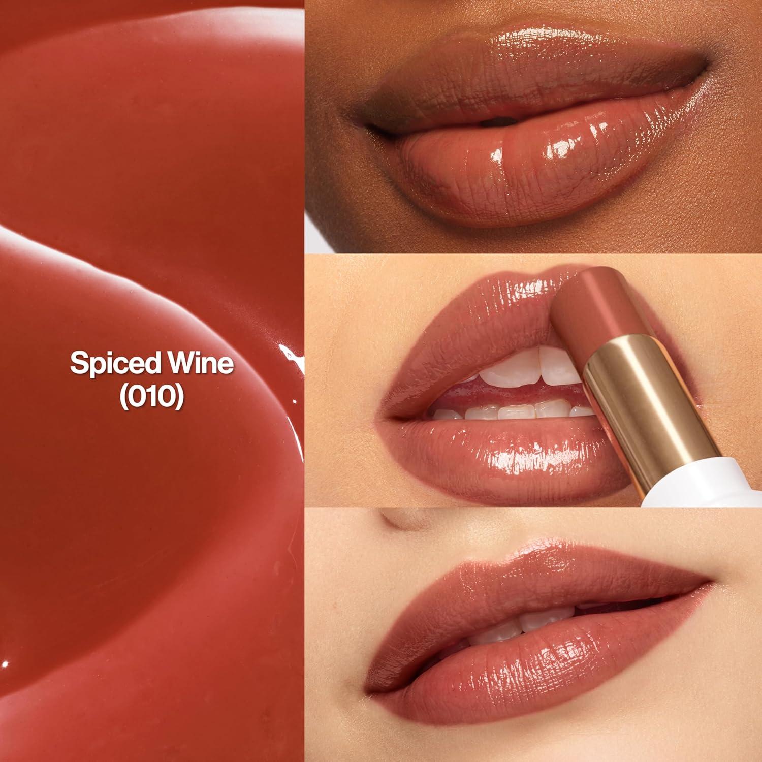 imageREVLON Super Lustrous Glass Shine Balm Hydrating Tinted Lipstick Sheer Glossy Shiny Finish 008 Rum Raisin 011 oz010 Spiced Wine