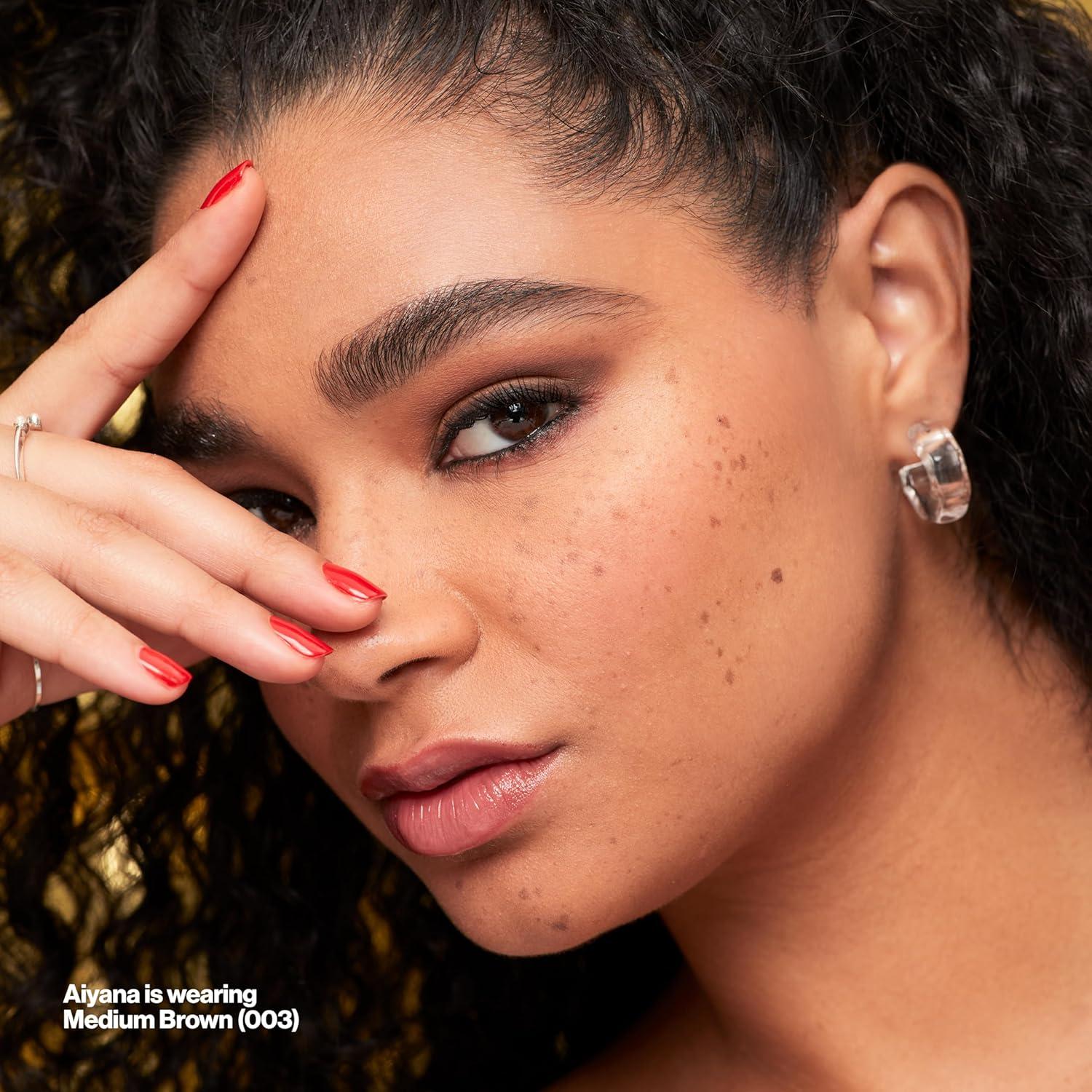 imageRevlon ColorStay Brow Fantasy All In One Eyebrow Powder Pencil with Shaping Clear Gel Gel Infused with Panthenol Smudgeproof 16HR Visibly Full Brows 001 Ash BlondeMedium Brown