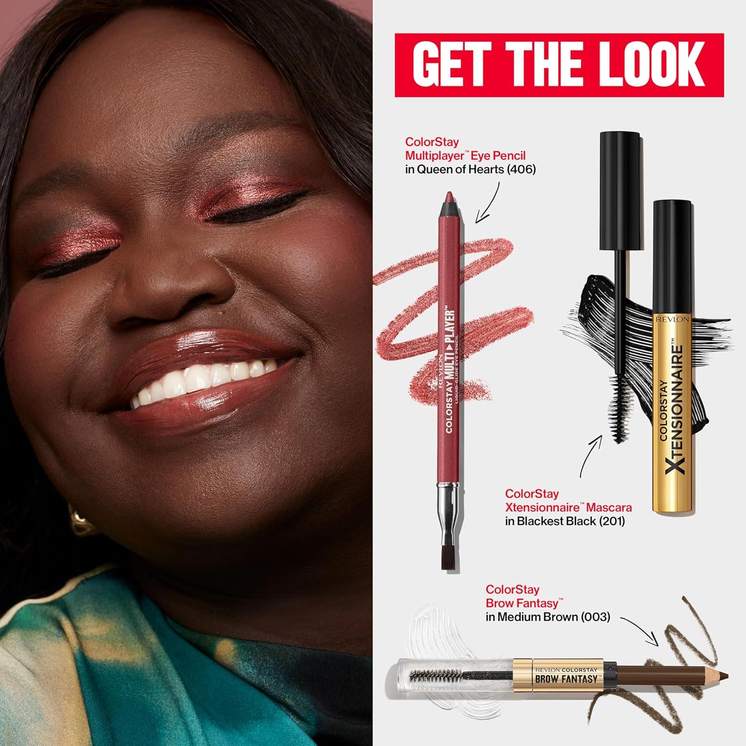 imageRevlon ColorStay Brow Fantasy All In One Eyebrow Powder Pencil with Shaping Clear Gel Gel Infused with Panthenol Smudgeproof 16HR Visibly Full Brows 001 Ash BlondeAsh Blonde