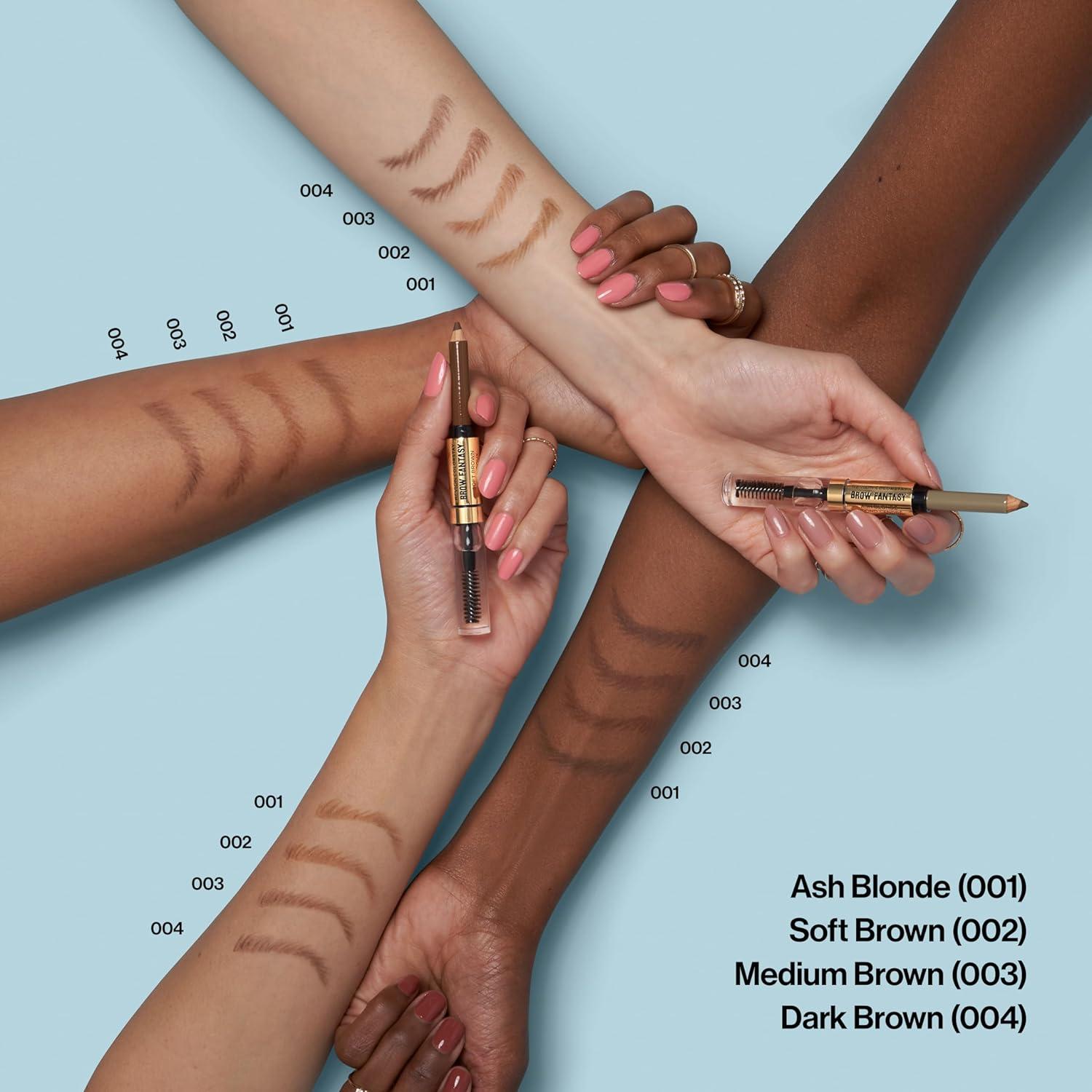 imageRevlon ColorStay Brow Fantasy All In One Eyebrow Powder Pencil with Shaping Clear Gel Gel Infused with Panthenol Smudgeproof 16HR Visibly Full Brows 001 Ash BlondeSoft Brown