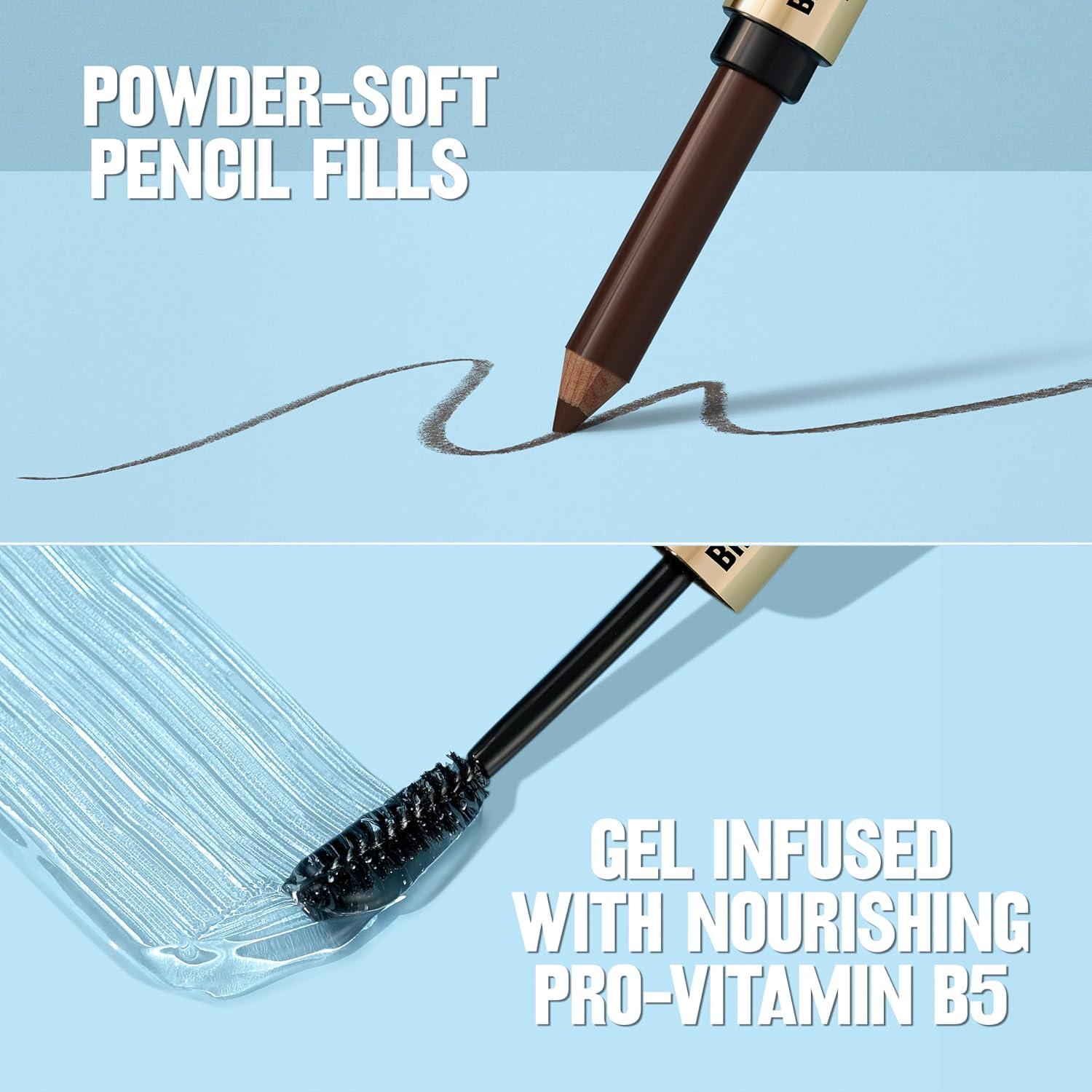 imageRevlon ColorStay Brow Fantasy All In One Eyebrow Powder Pencil with Shaping Clear Gel Gel Infused with Panthenol Smudgeproof 16HR Visibly Full Brows 001 Ash BlondeAsh Blonde