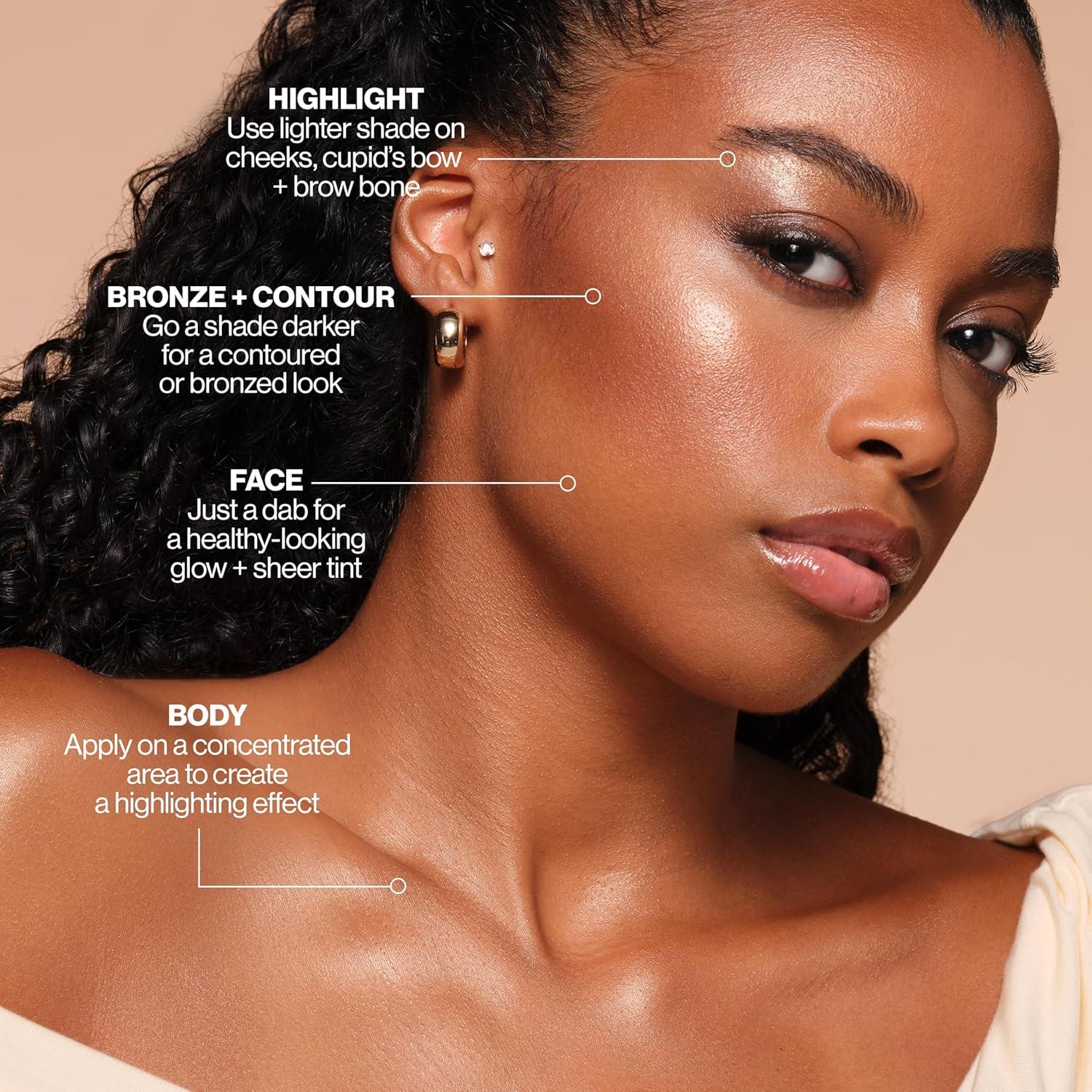 imageRevlon ColorStay Face ampamp Body Glow Lotion Hydrating Glow Moisturizer 24HR Hydration Illuminating Luminizing Shimmer 120 Its Giving Sun140 In My Bronze Era