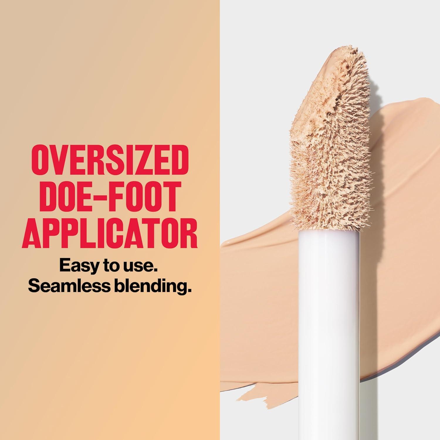 imageRevlon ColorStay Flex Wear Full Cover NonCreasing Concealer Infused with Hyaluronic Acid ampamp Vitamin E Flexible Longwear 060 Deep 034 Fl Oz015 Light