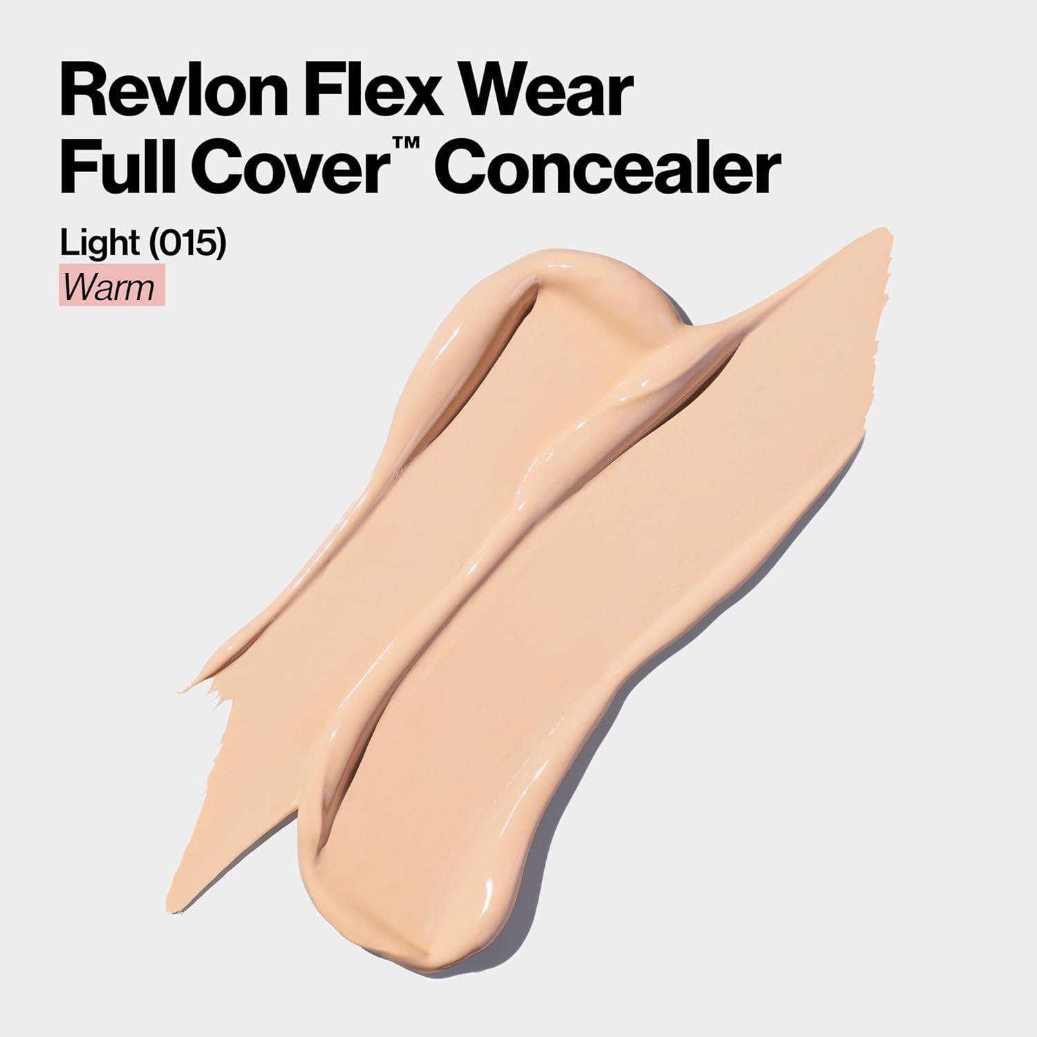 imageRevlon ColorStay Flex Wear Full Cover NonCreasing Concealer Infused with Hyaluronic Acid ampamp Vitamin E Flexible Longwear 060 Deep 034 Fl Oz015 Light