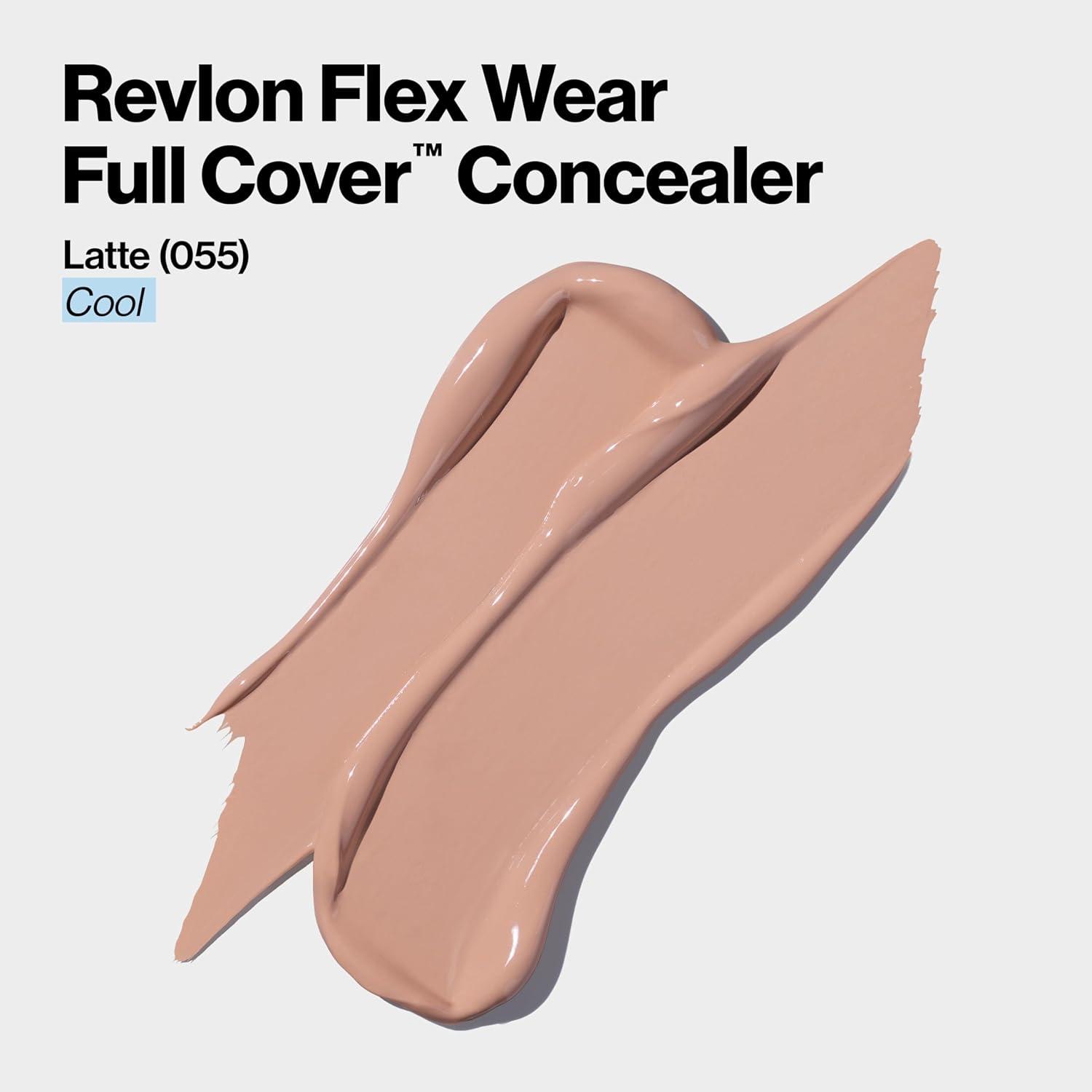 imageRevlon ColorStay Flex Wear Full Cover NonCreasing Concealer Infused with Hyaluronic Acid ampamp Vitamin E Flexible Longwear 060 Deep 034 Fl Oz055 Latte