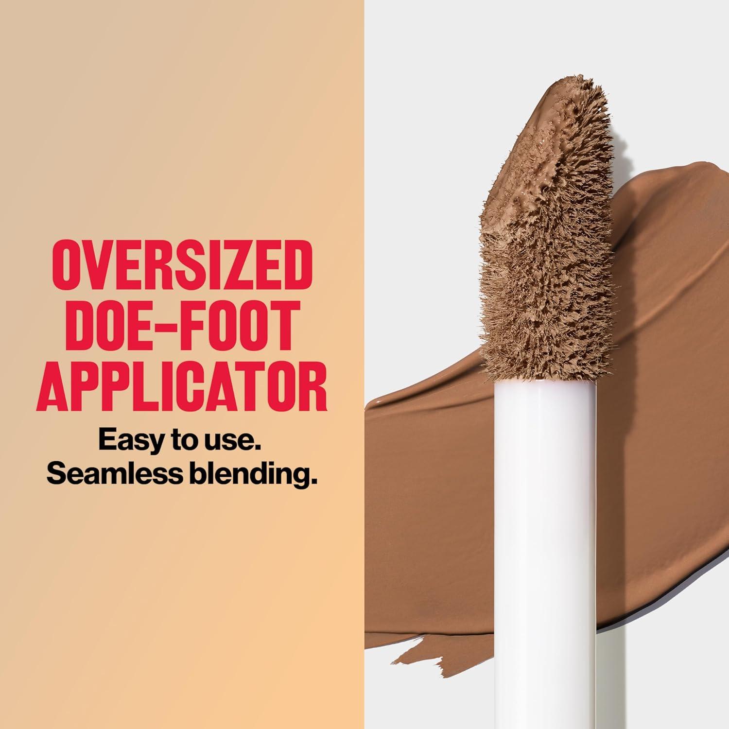 imageRevlon ColorStay Flex Wear Full Cover NonCreasing Concealer Infused with Hyaluronic Acid ampamp Vitamin E Flexible Longwear 060 Deep 034 Fl Oz076 Caramel