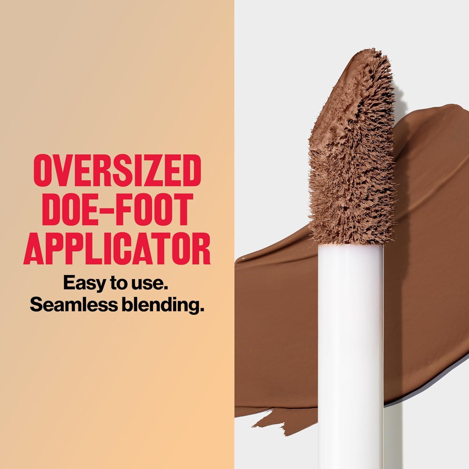 imageRevlon ColorStay Flex Wear Full Cover NonCreasing Concealer Infused with Hyaluronic Acid ampamp Vitamin E Flexible Longwear 060 Deep 034 Fl Oz077 Cinnamon