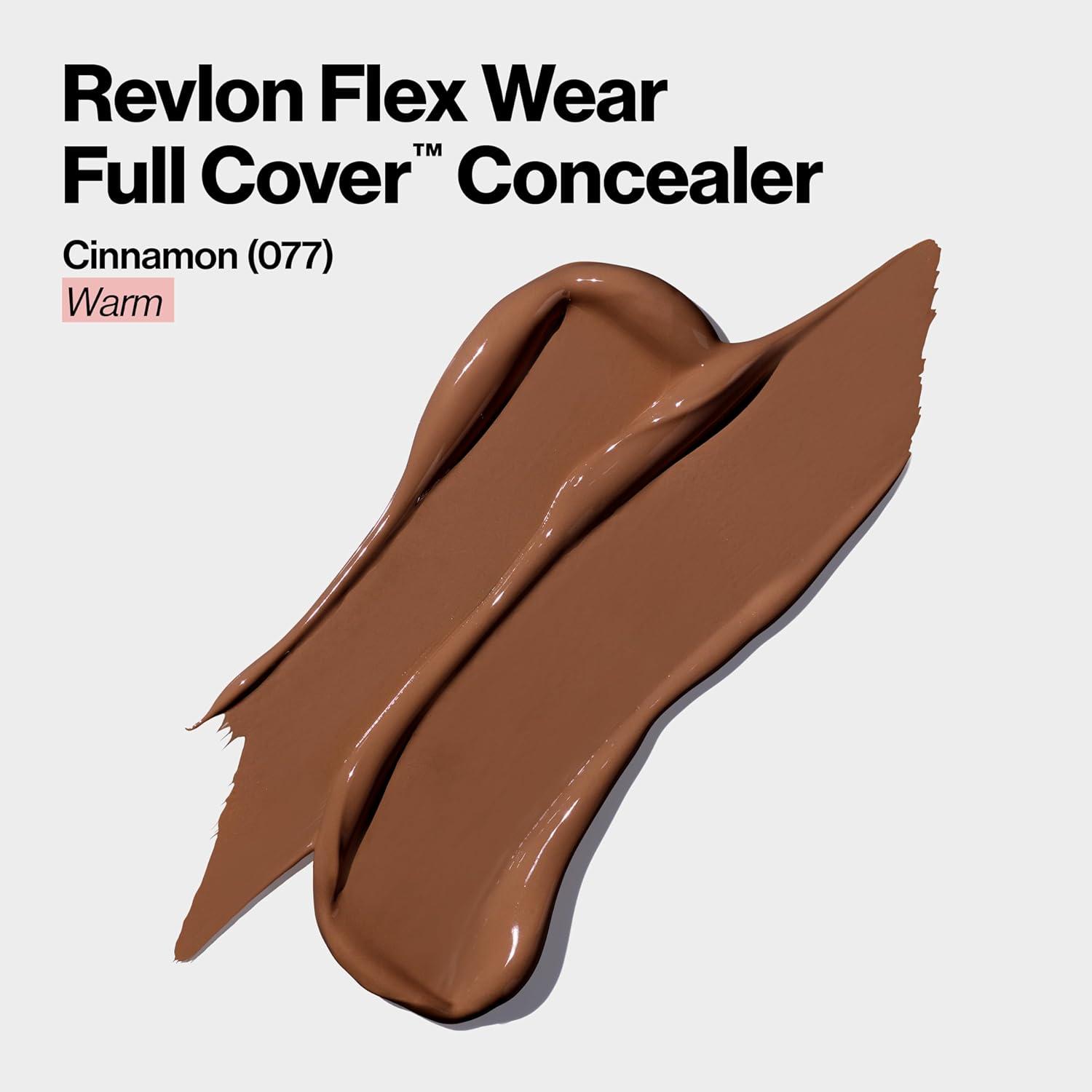 imageRevlon ColorStay Flex Wear Full Cover NonCreasing Concealer Infused with Hyaluronic Acid ampamp Vitamin E Flexible Longwear 060 Deep 034 Fl Oz077 Cinnamon