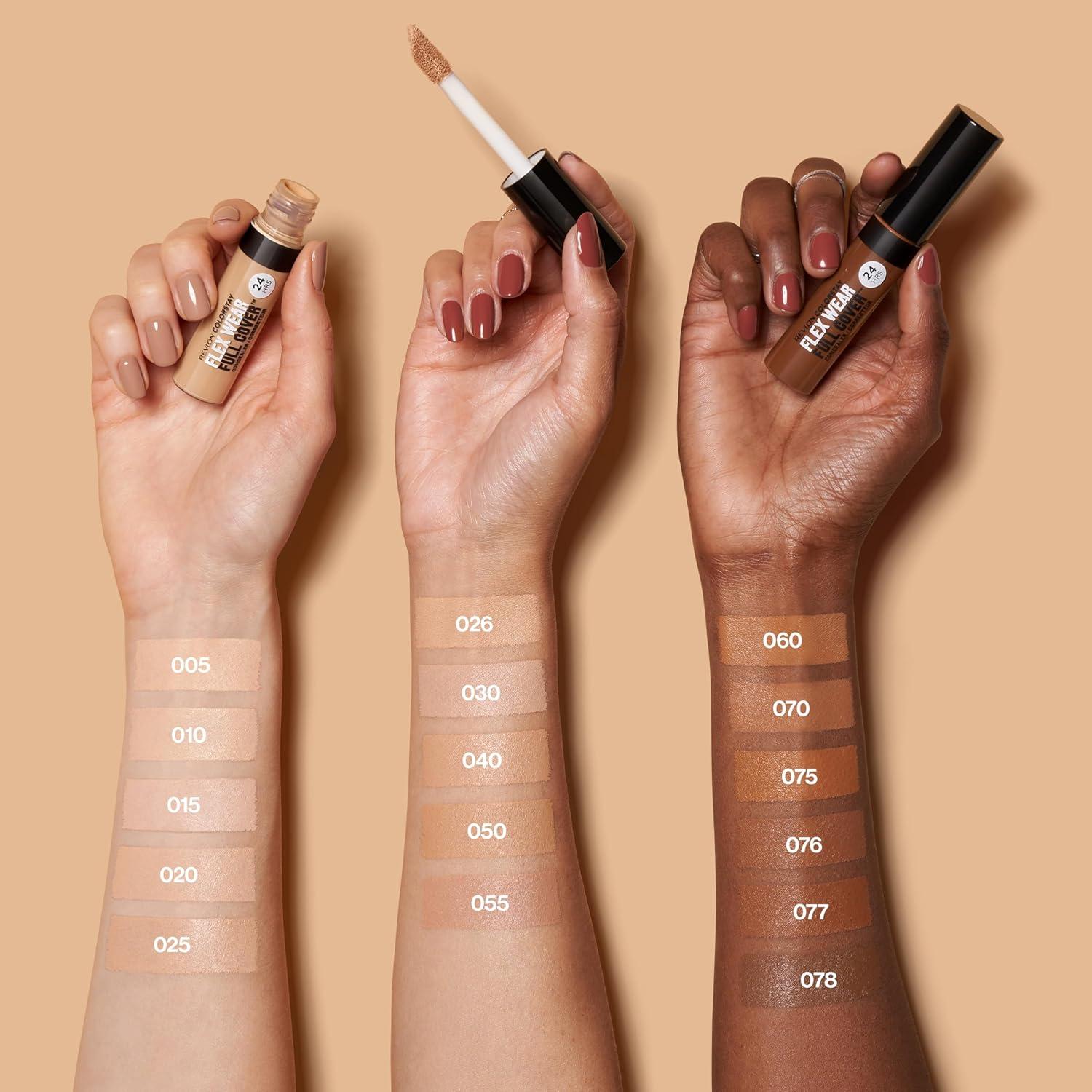 imageRevlon ColorStay Flex Wear Full Cover NonCreasing Concealer Infused with Hyaluronic Acid ampamp Vitamin E Flexible Longwear 060 Deep 034 Fl Oz078 Truffle