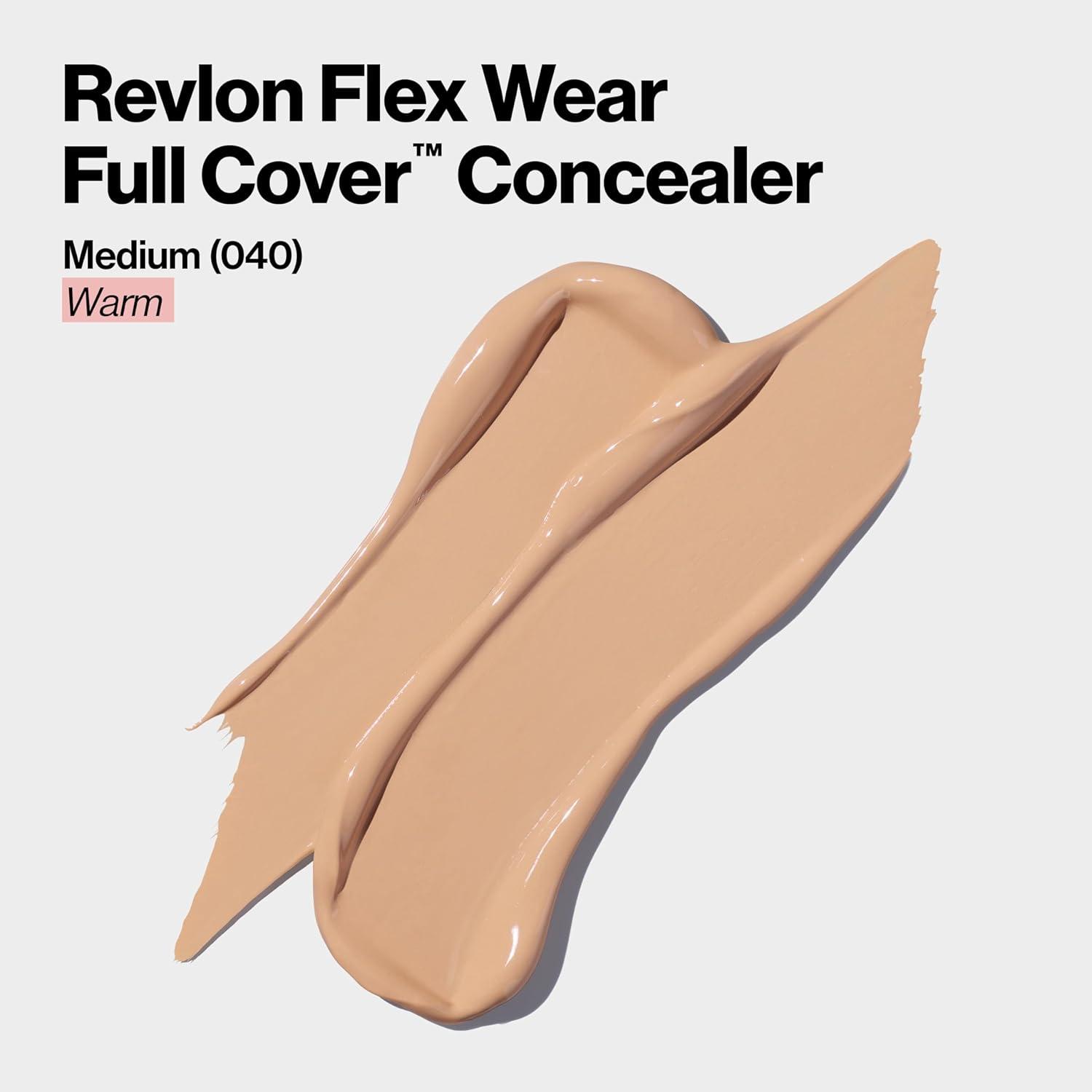 imageRevlon ColorStay Flex Wear Full Cover NonCreasing Concealer Infused with Hyaluronic Acid ampamp Vitamin E Flexible Longwear 060 Deep 034 Fl OzMedium