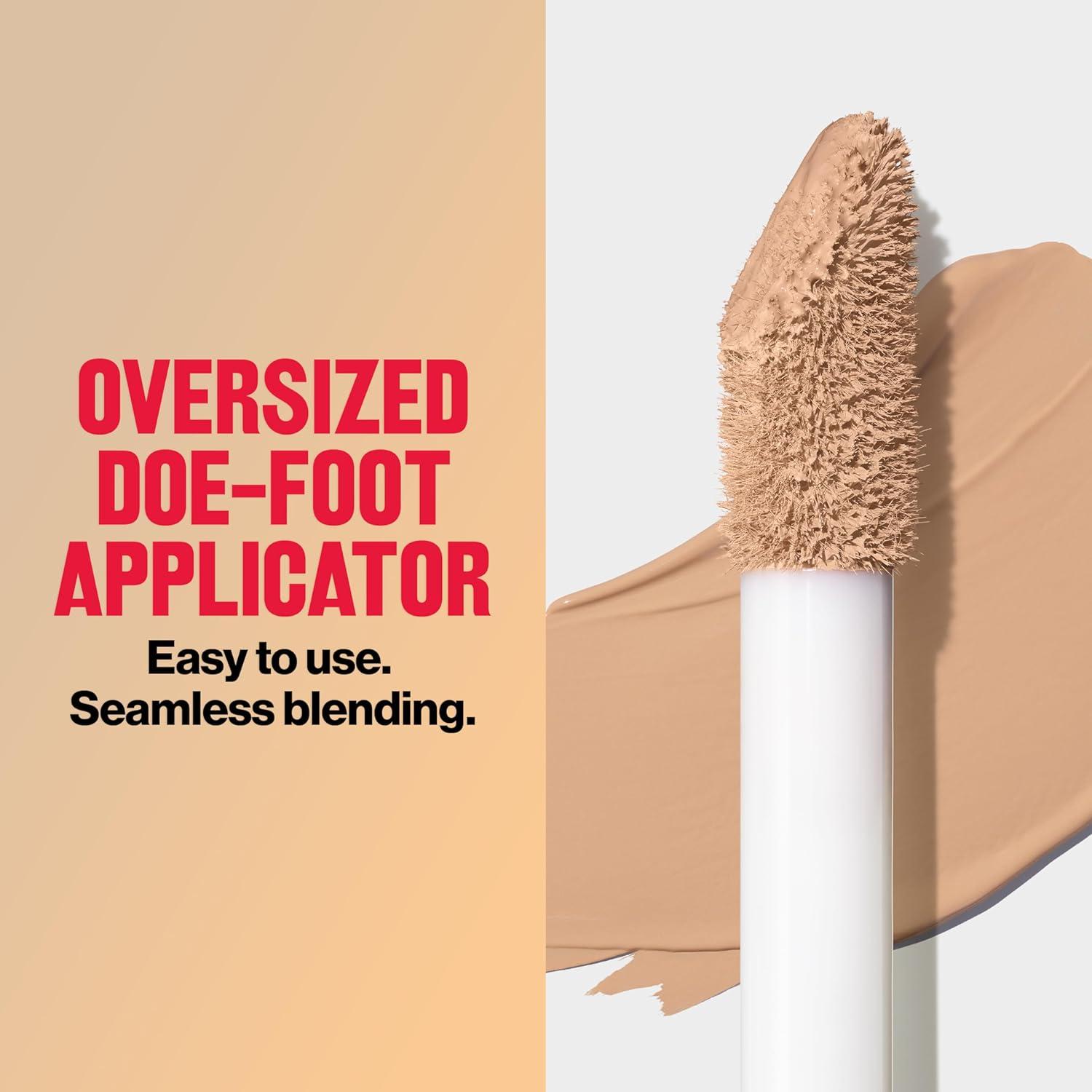 imageRevlon ColorStay Flex Wear Full Cover NonCreasing Concealer Infused with Hyaluronic Acid ampamp Vitamin E Flexible Longwear 060 Deep 034 Fl OzMedium