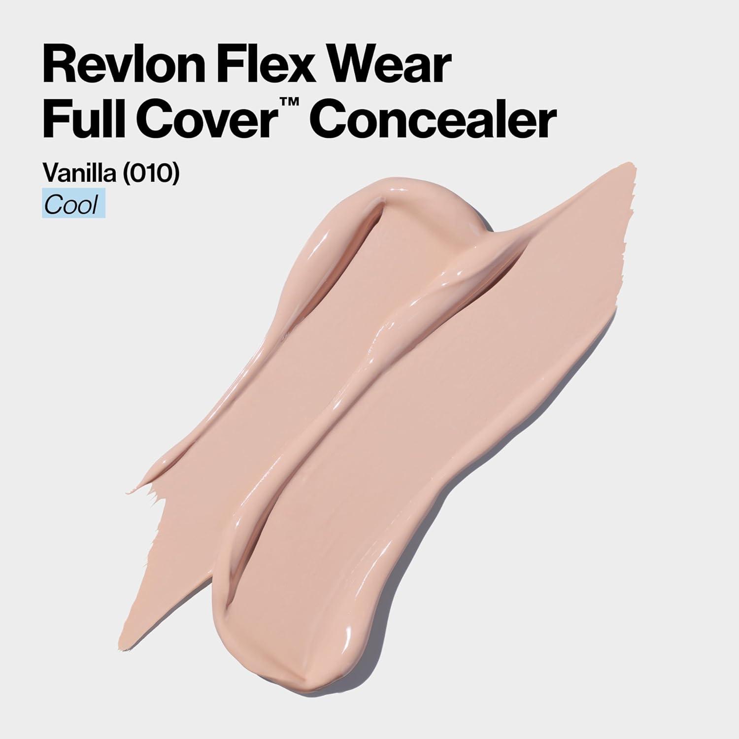 imageRevlon ColorStay Flex Wear Full Cover NonCreasing Concealer Infused with Hyaluronic Acid ampamp Vitamin E Flexible Longwear 060 Deep 034 Fl OzVanilla