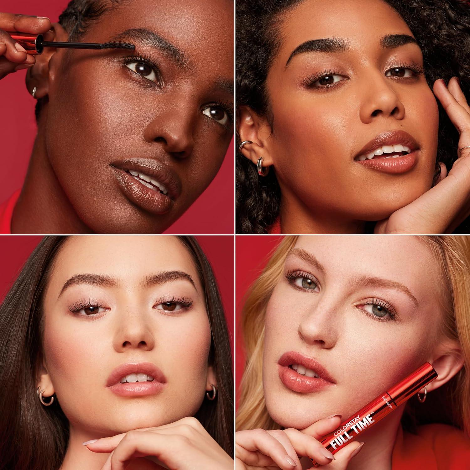 imageRevlon ColorStay Full Time Mascara Volumizing Eye Makeup 24 Hour Wear SmudgeProof NonClumping and FlakeFree Formula 401 Blackest Black402 Black Brown