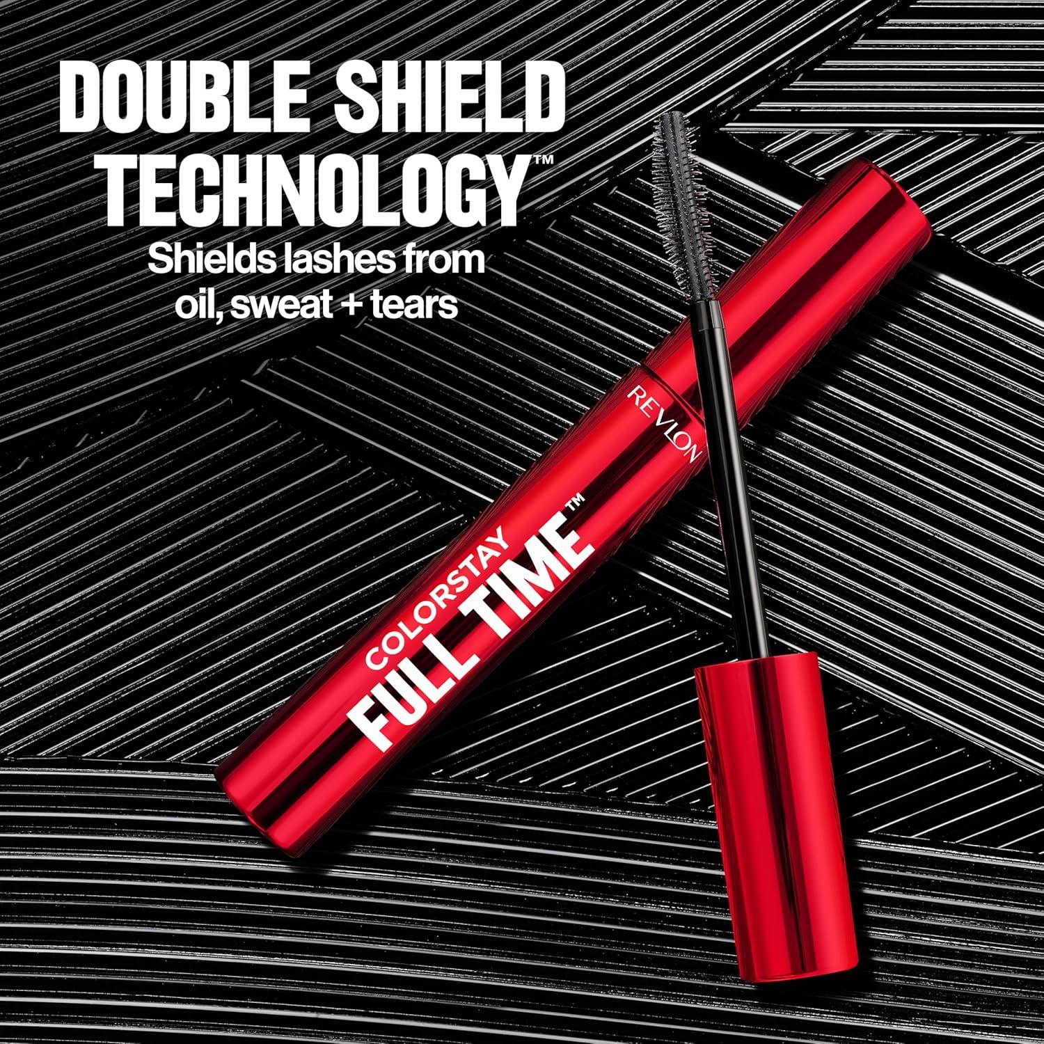 imageRevlon ColorStay Full Time Mascara Volumizing Eye Makeup 24 Hour Wear SmudgeProof NonClumping and FlakeFree Formula 401 Blackest Black411 Blackest Black Waterproof