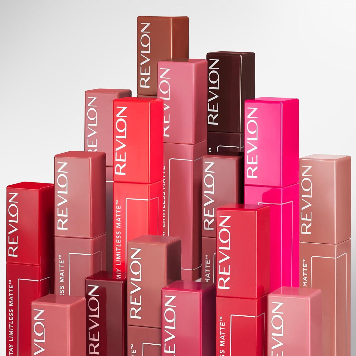 imageRevlon ColorStay Limitless Matte Liquid Lipstick Vegan Formula NoBudge Longwear Lip Color Long Lasting LightweightComfortable Waterproof 005 Strut 017 fl oz011 Fire Off