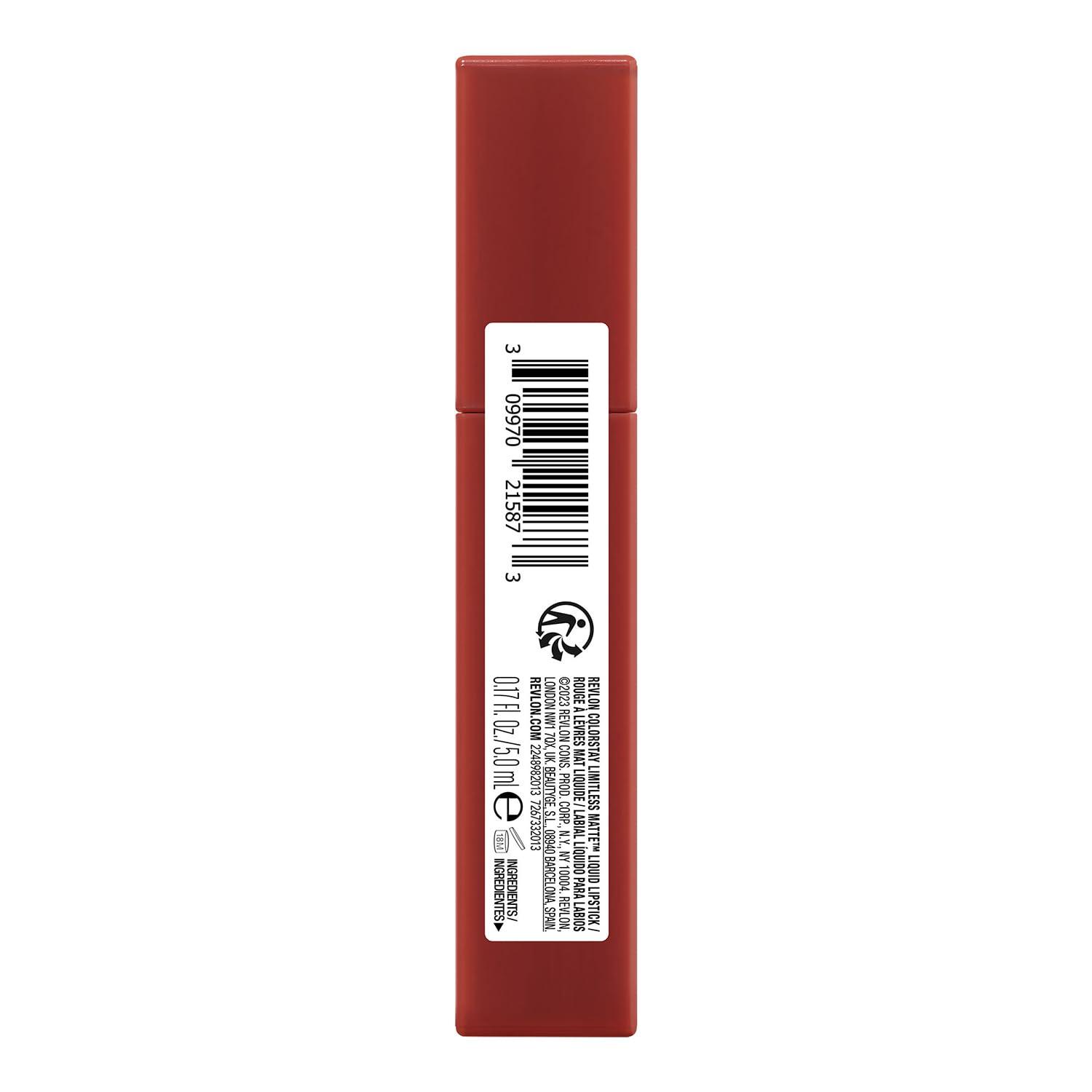imageRevlon ColorStay Limitless Matte Liquid Lipstick Vegan Formula NoBudge Longwear Lip Color Long Lasting LightweightComfortable Waterproof 005 Strut 017 fl oz013 Real Deal