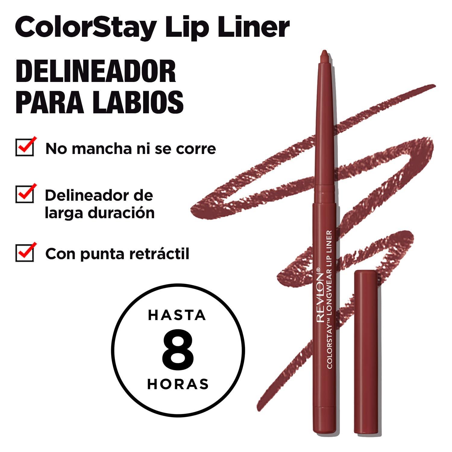 imageRevlon Colorstay Lip Liner Makeup with BuiltinSharpener Longwear Rich Colors Smooth Application 660 Mauve 001 oz070 Raisin