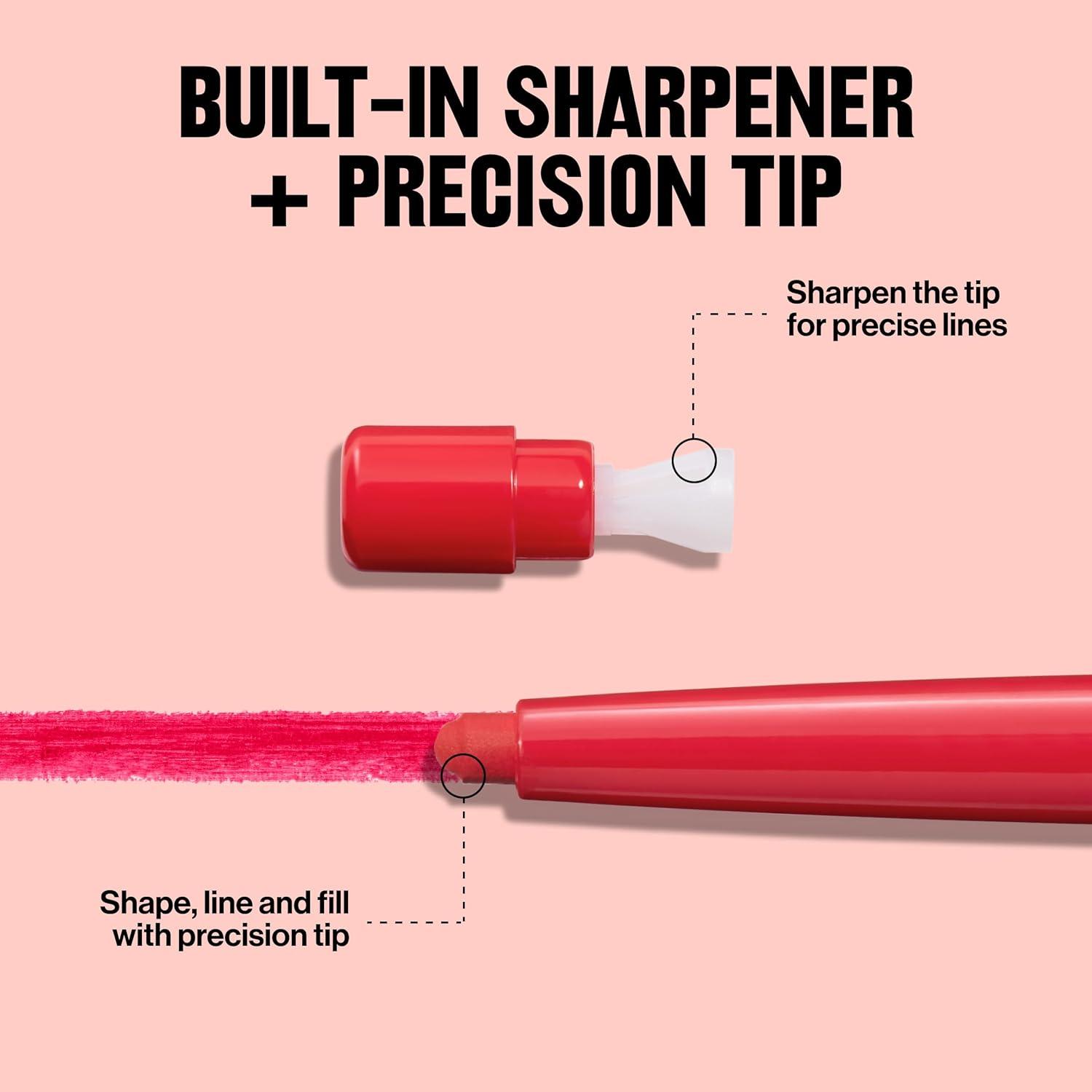 imageRevlon Colorstay Lip Liner Makeup with BuiltinSharpener Longwear Rich Colors Smooth Application 660 Mauve 001 oz635 Sienna