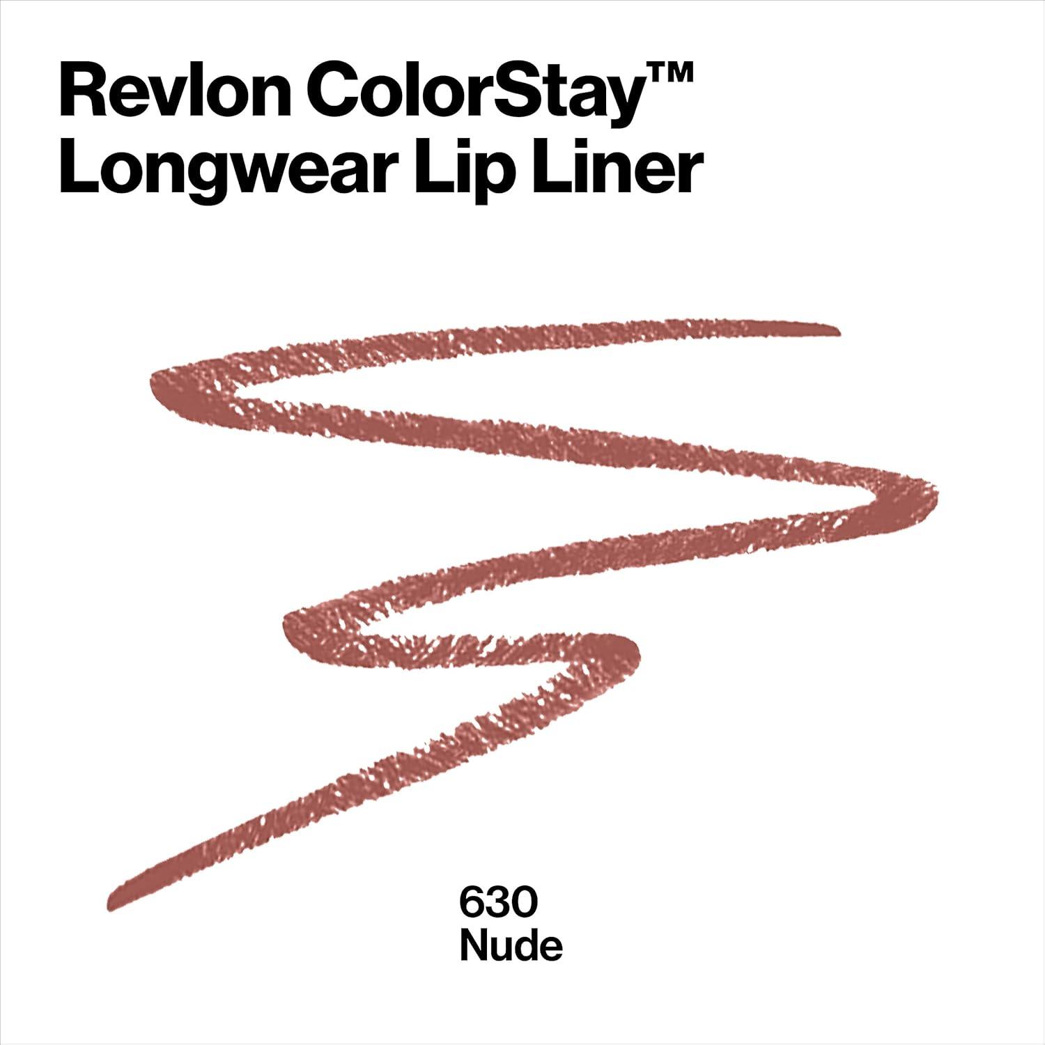 imageRevlon Colorstay Lip Liner Makeup with BuiltinSharpener Longwear Rich Colors Smooth Application 660 Mauve 001 ozNudes 010