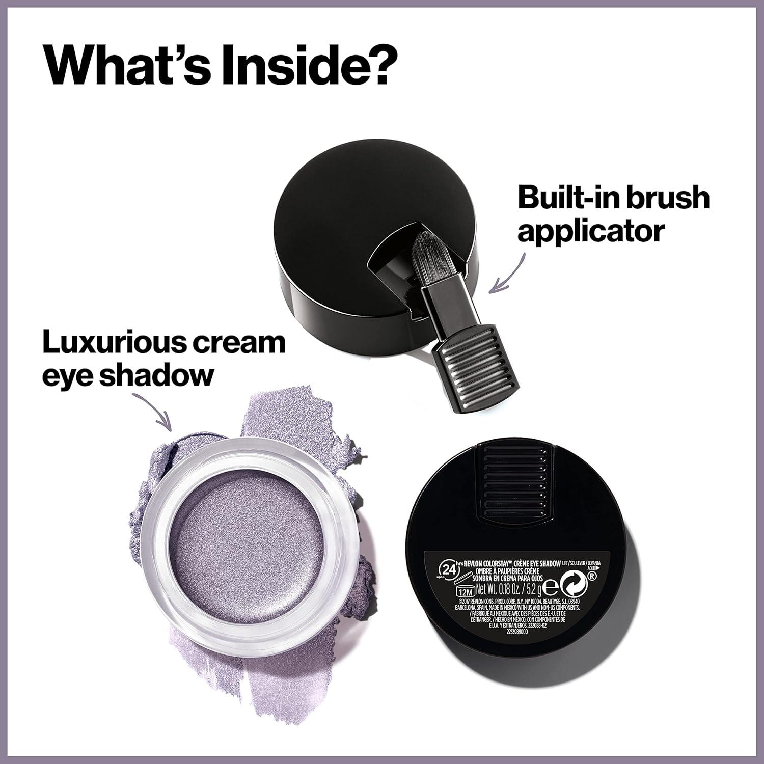 imageRevlon Crme Eyeshadow ColorStay 24 Hour Eye Makeup Highly Pigmented Cream Formula in Blendable Matte ampamp Shimmer Finishes 705 Crme Brle 018 OzVanilla