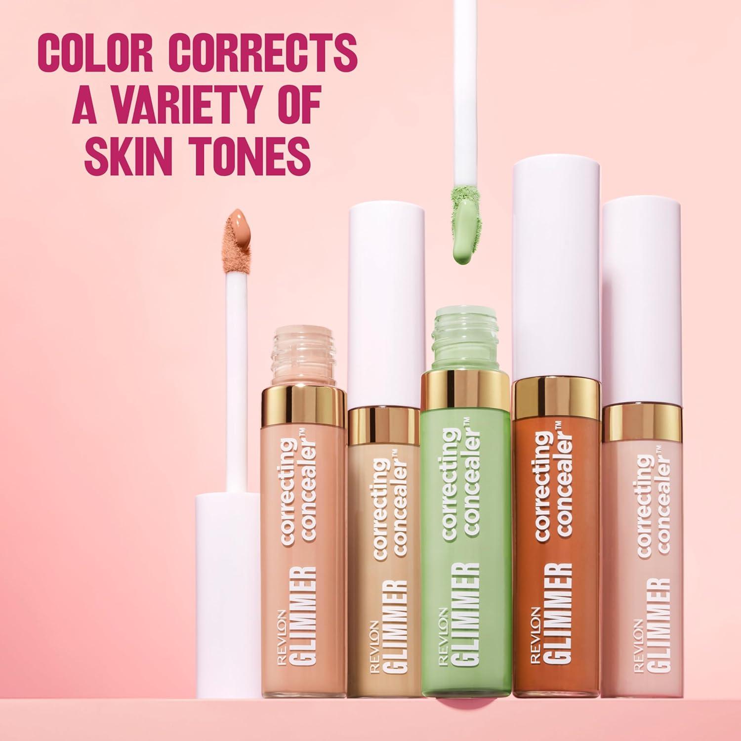 imageRevlon Glimmer Brightening Concealer Liquid Under Eye Makeup Made with Caffeine Vitamin C ampamp Stevioside 165 03 fl ozOrange