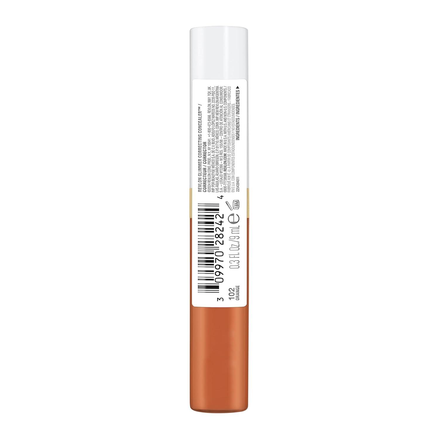 imageRevlon Glimmer Brightening Concealer Liquid Under Eye Makeup Made with Caffeine Vitamin C ampamp Stevioside 165 03 fl ozOrange