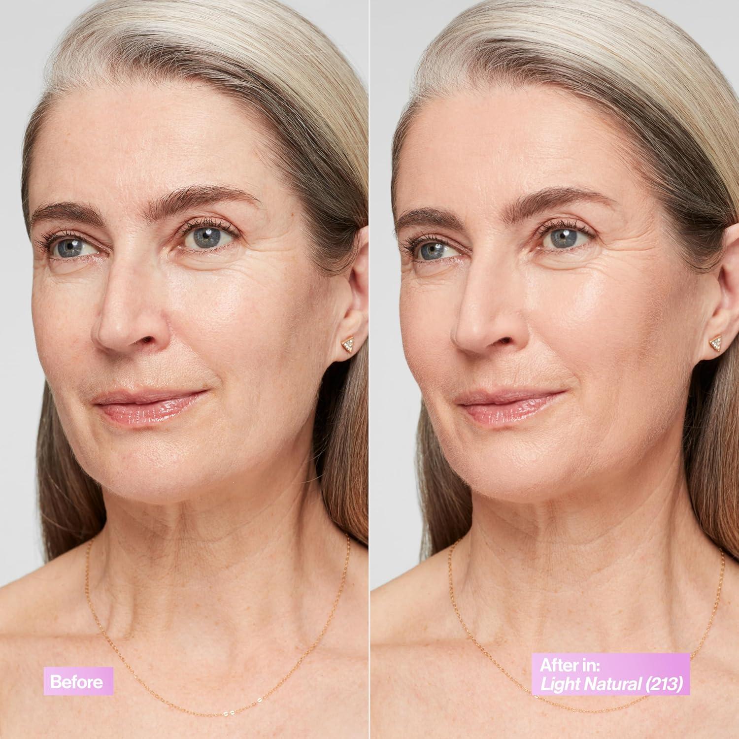 imageRevlon Illuminance Tinted Serum Triple Hyaluronic Acid Evens Out Skin Tone Over Time and Hydrates All Day SPF 15 417 Warm Caramel 094 fl ozLight Natural