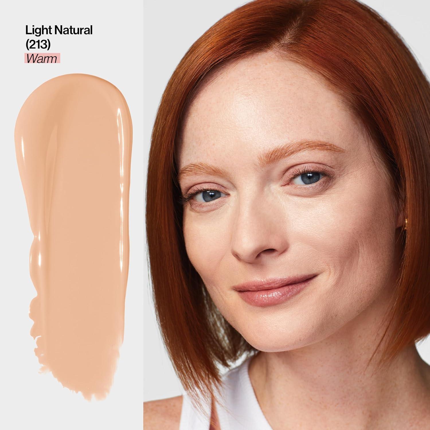 imageRevlon Illuminance Tinted Serum Triple Hyaluronic Acid Evens Out Skin Tone Over Time and Hydrates All Day SPF 15 417 Warm Caramel 094 fl ozLight Natural