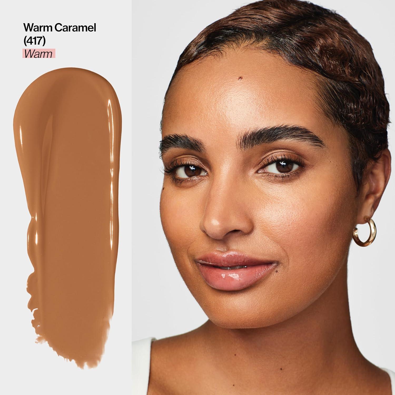 imageRevlon Illuminance Tinted Serum Triple Hyaluronic Acid Evens Out Skin Tone Over Time and Hydrates All Day SPF 15 417 Warm Caramel 094 fl ozWarm Caramel