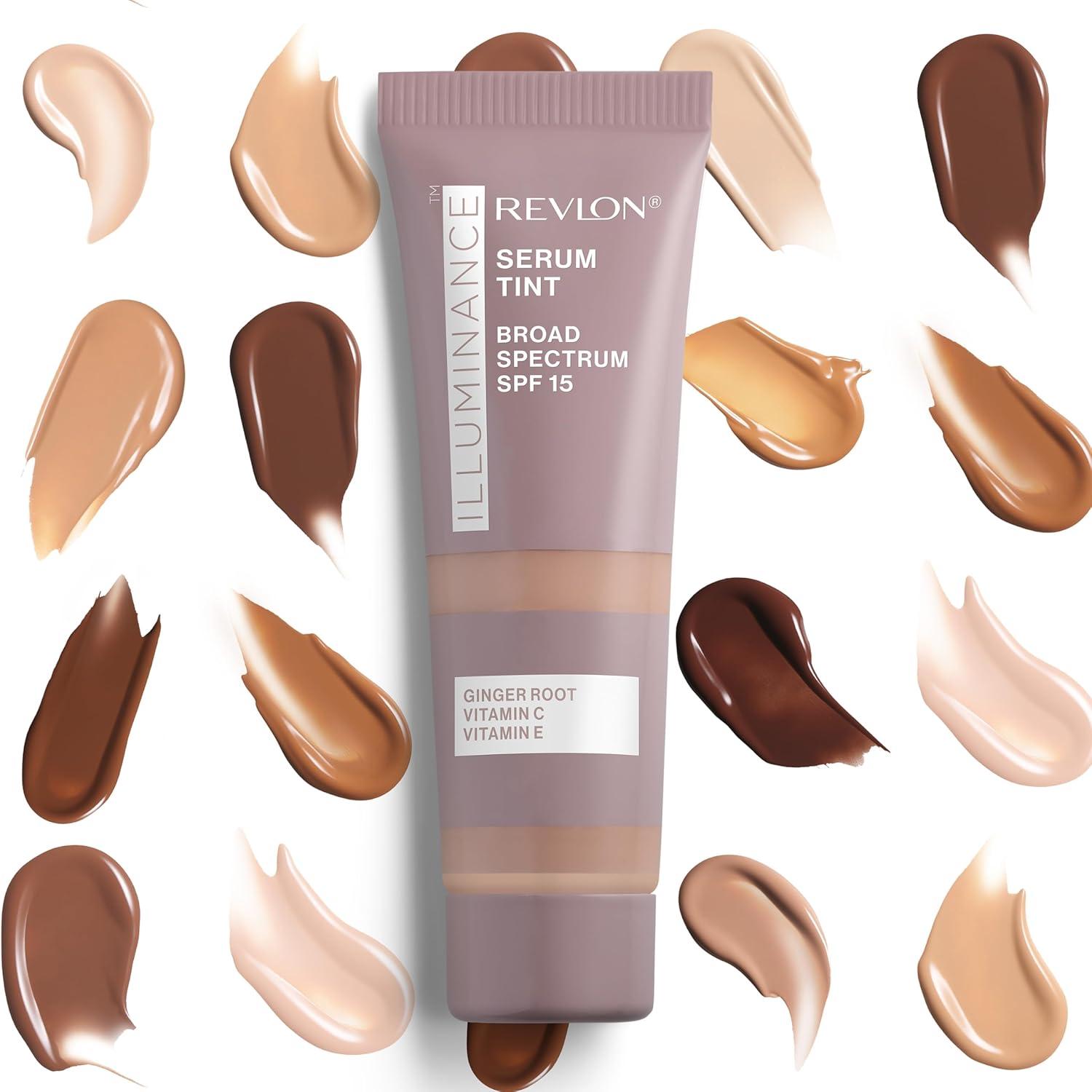 imageRevlon Illuminance Tinted Serum Triple Hyaluronic Acid Evens Out Skin Tone Over Time and Hydrates All Day SPF 15 417 Warm Caramel 094 fl ozWarm Caramel