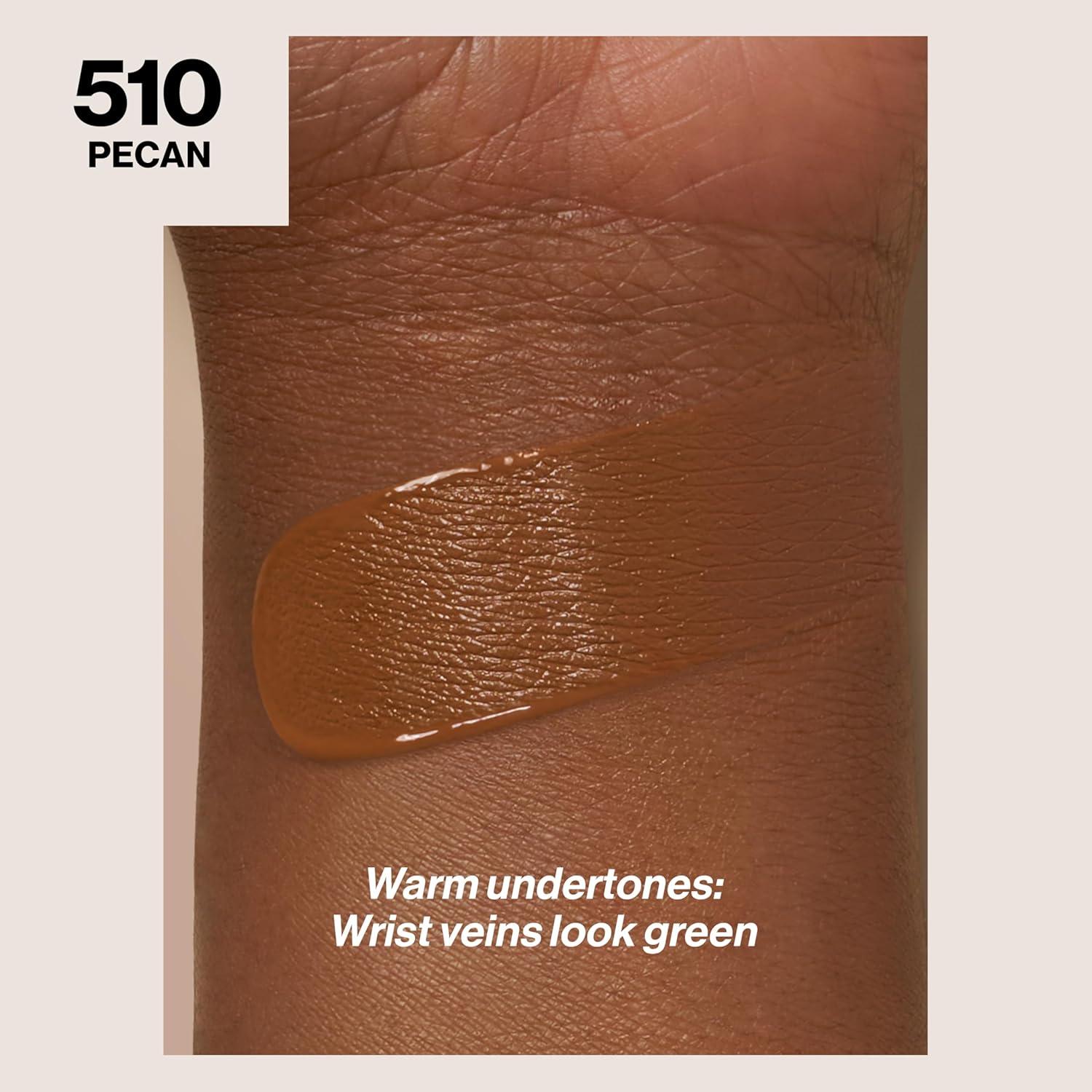 imageRevlon Liquid Foundation ColorStay Face Makeup for Normal ampamp Dry Skin SPF 20 Longwear MediumFull Coverage with Natural Finish 110 Ivory 1 fl oz510 Pecan