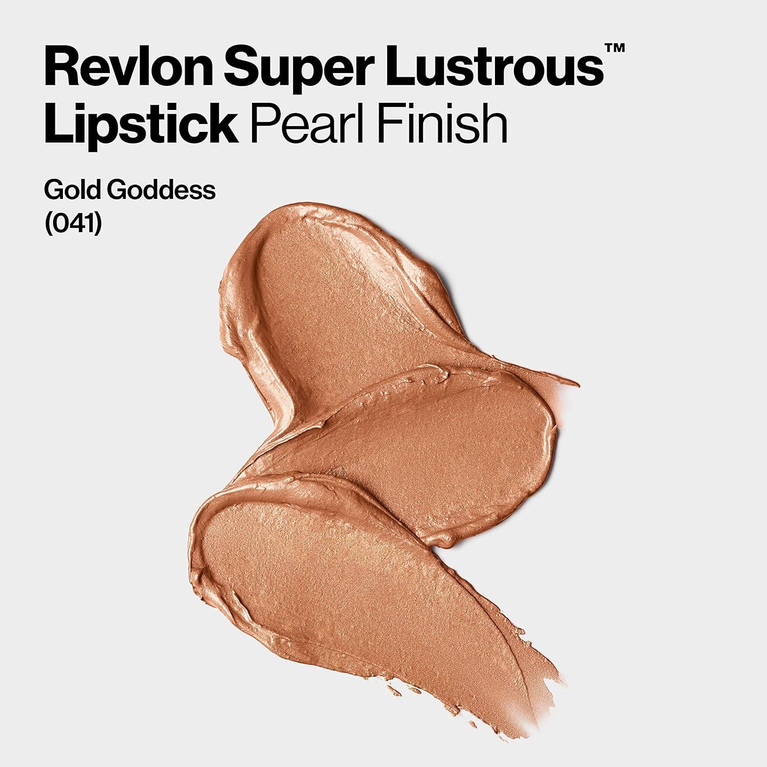 imageRevlon Super Lustrous Lipstick Creamy Formula For Soft FullerLooking Lips Moisturized Feel 315 Iced Mocha 015 oz041 Gold Goddess