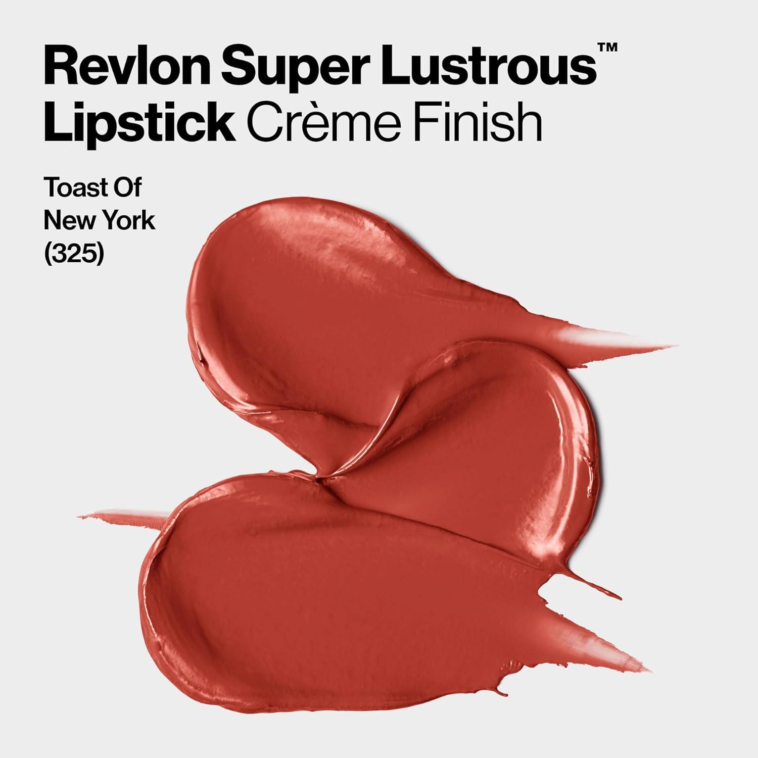 imageRevlon Super Lustrous Lipstick Creamy Formula For Soft FullerLooking Lips Moisturized Feel 315 Iced Mocha 015 oz325 Toast of New York