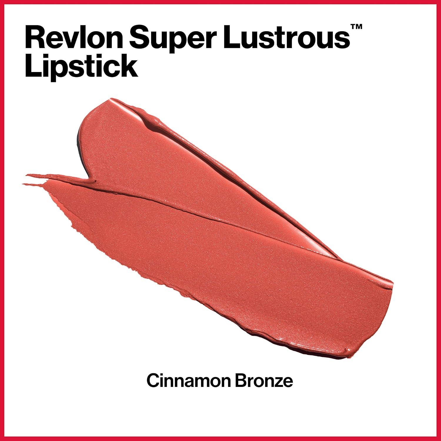 imageRevlon Super Lustrous Lipstick Creamy Formula For Soft FullerLooking Lips Moisturized Feel 315 Iced Mocha 015 oz362 Cinnamon Bronze