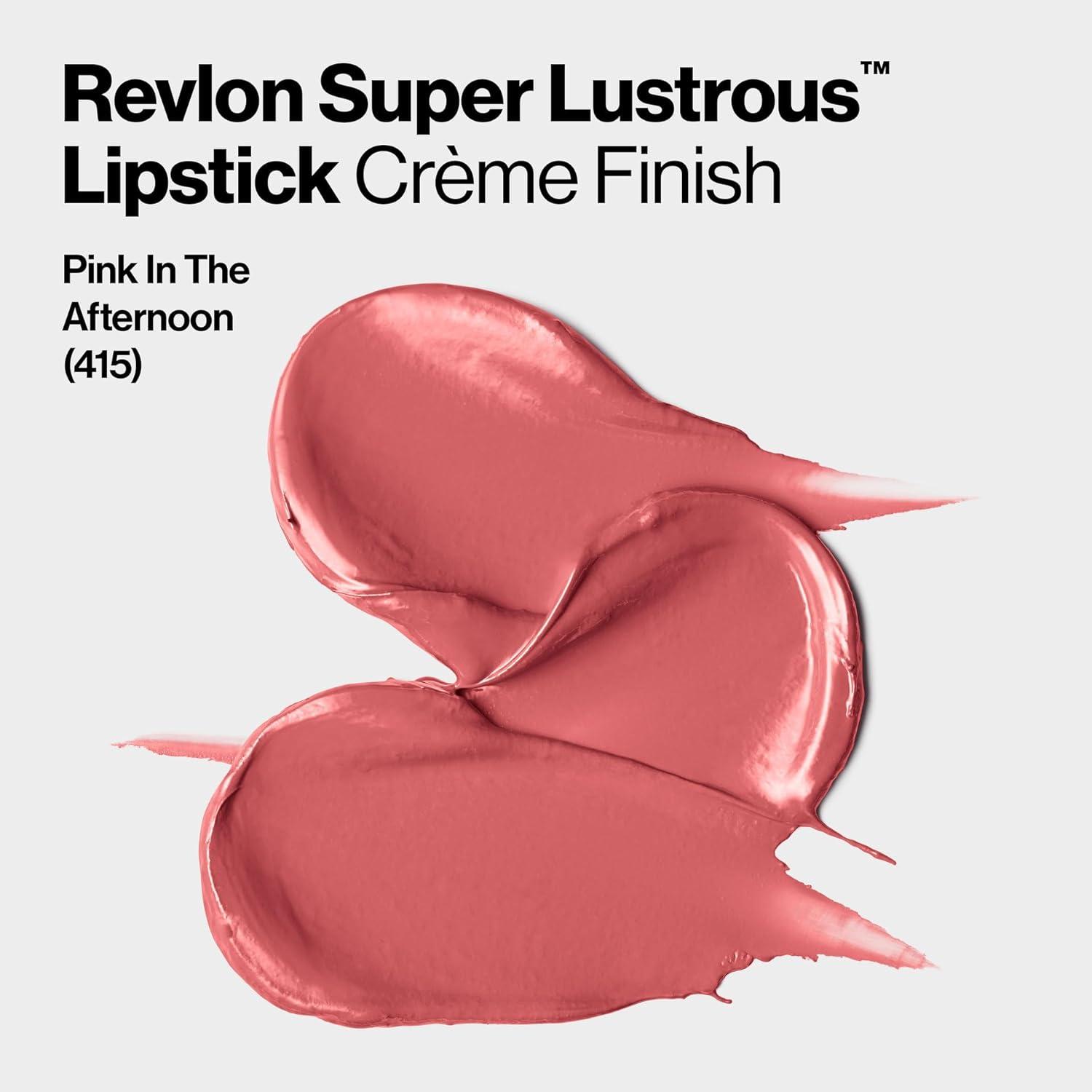 imageRevlon Super Lustrous Lipstick Creamy Formula For Soft FullerLooking Lips Moisturized Feel 315 Iced Mocha 015 ozPink in the Afternoon 415