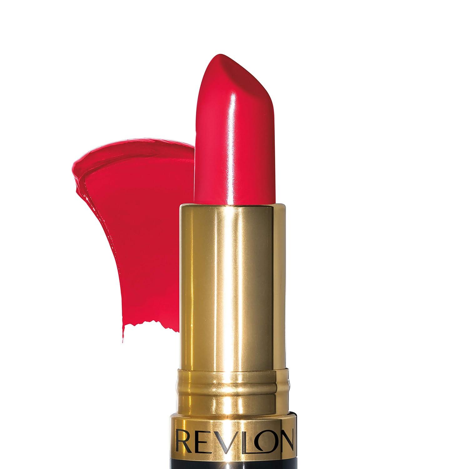 imageRevlon Super Lustrous Lipstick Creamy Formula For Soft FullerLooking Lips Moisturized Feel 415 Pink In The Afternoon 015 oz730 Revlon Red