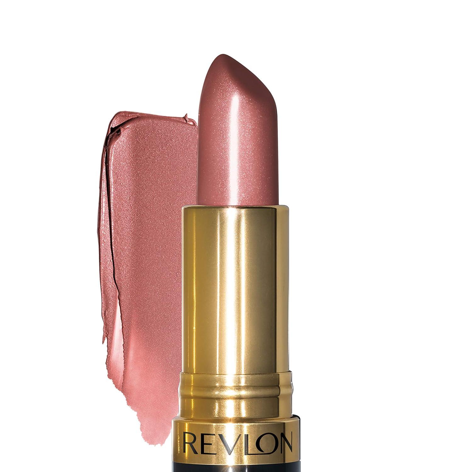 imageRevlon Super Lustrous Lipstick Creamy Formula For Soft FullerLooking Lips Moisturized Feel 778 Pink Promise 015 oz420 Blushed