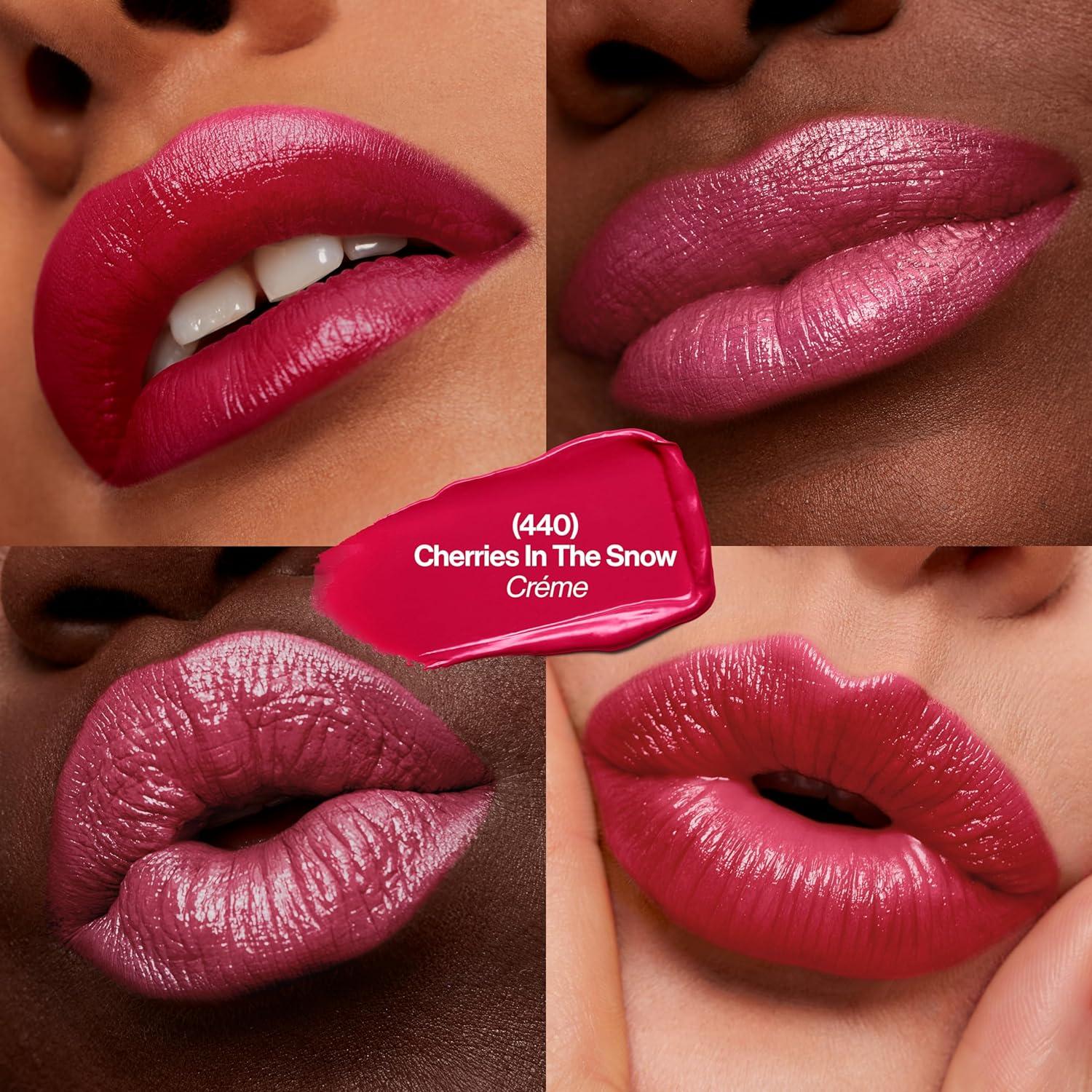 imageRevlon Super Lustrous Lipstick Creamy Formula For Soft FullerLooking Lips Moisturized Feel 778 Pink Promise 015 oz440 Cherries The Snow