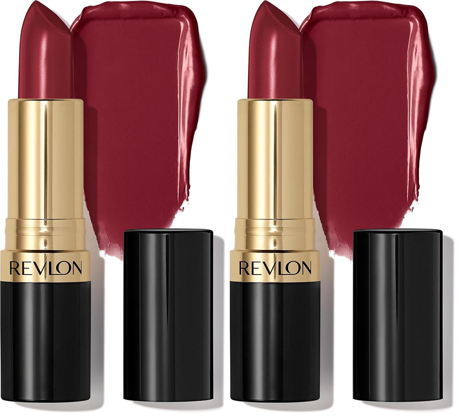 imageRevlon Super Lustrous Lipstick Creamy Formula For Soft FullerLooking Lips Moisturized Feel 778 Pink Promise 015 oz630 Raisin Rage