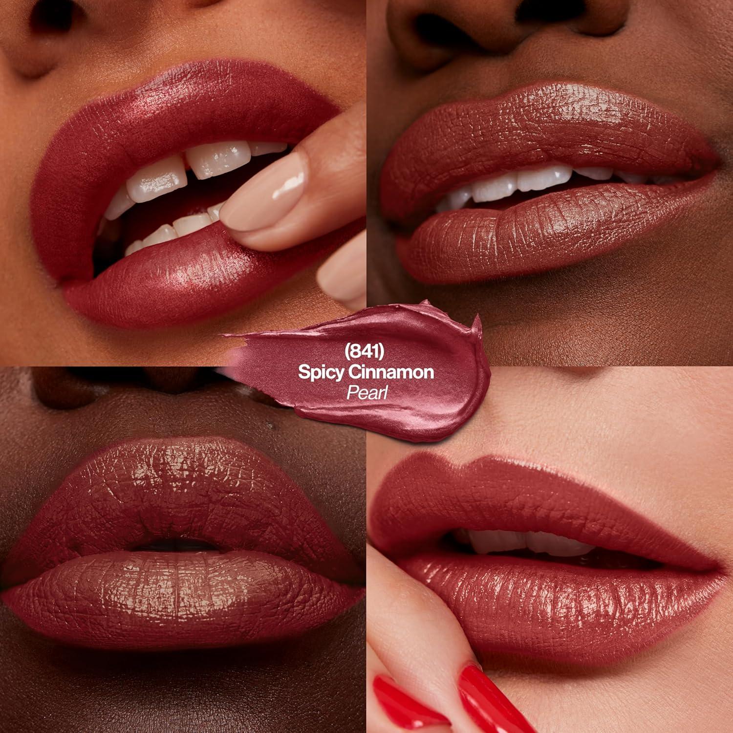 imageRevlon Super Lustrous Lipstick Creamy Formula For Soft FullerLooking Lips Moisturized Feel 778 Pink Promise 015 oz641 Spicy Cinnamon