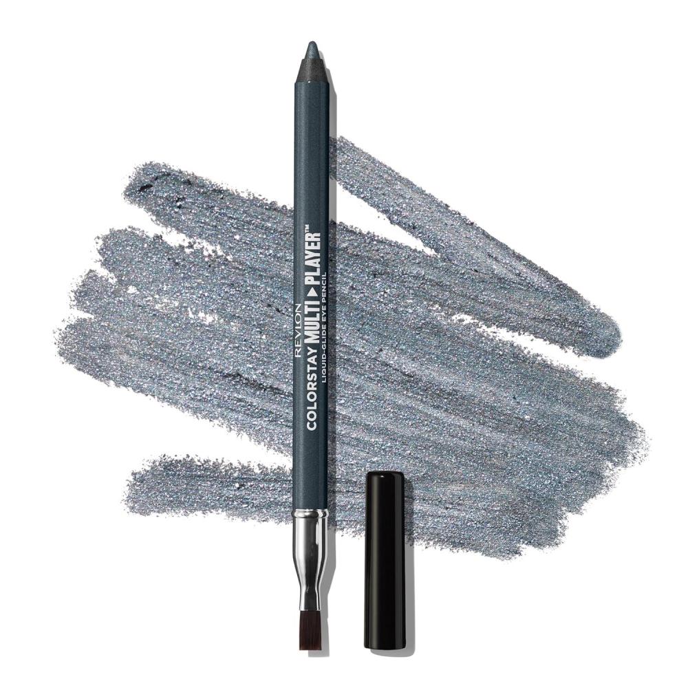 imageREVLON ColorStay Multiplayer LiquidGlide Eye Pencil MultiUse Makeup With Blending Brush Blends Then Sets Creamy Texture Waterproof Smudgeproof Longwearing 403 Glitch Effect 003 OzGlitch Effect