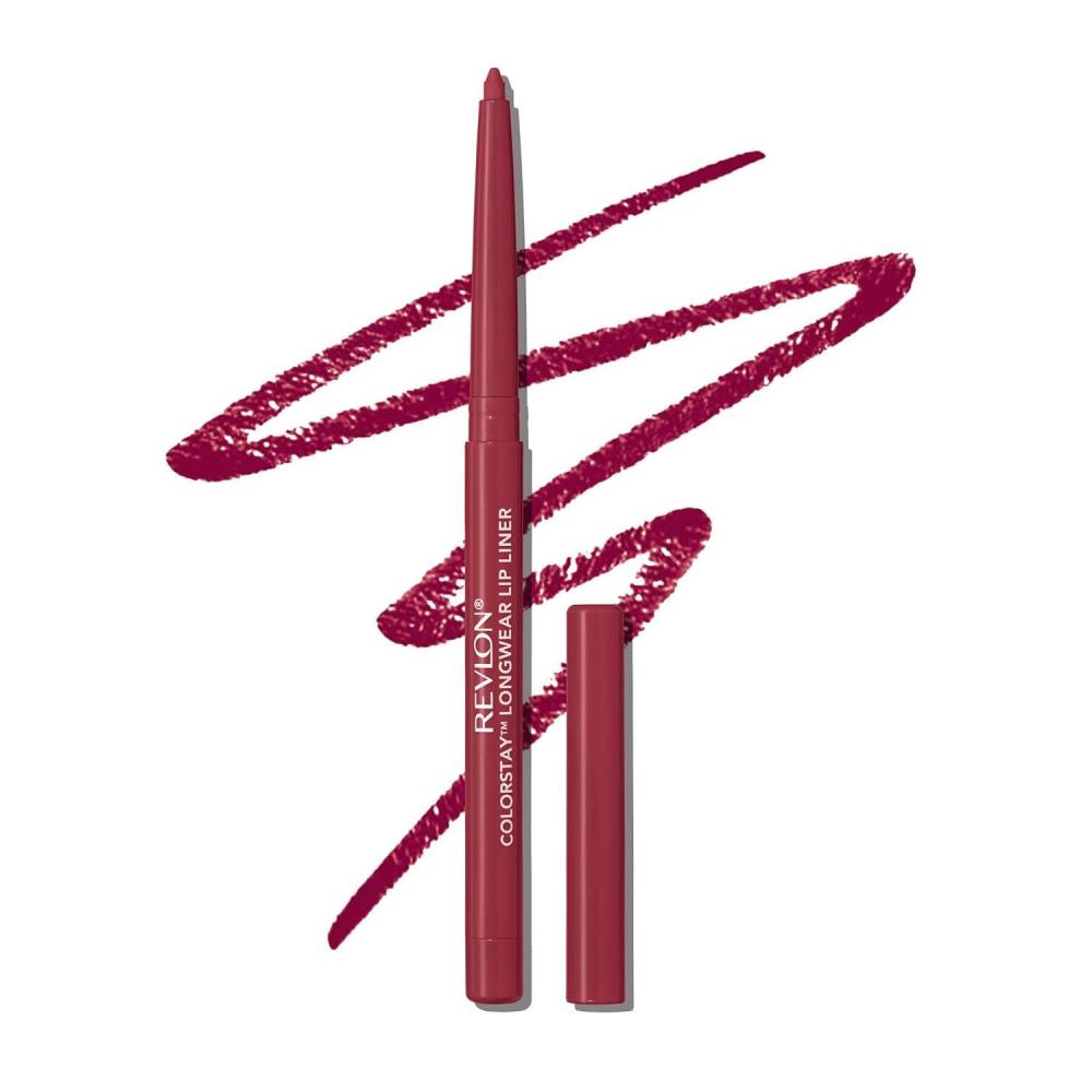 imageRevlon Colorstay Lip Liner Makeup with BuiltinSharpener Longwear Rich Colors Smooth Application 670 Wine 001 oz